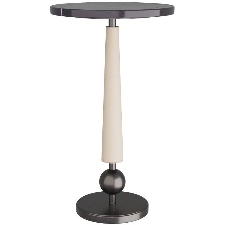 Valari 12 inch Black Accent Table