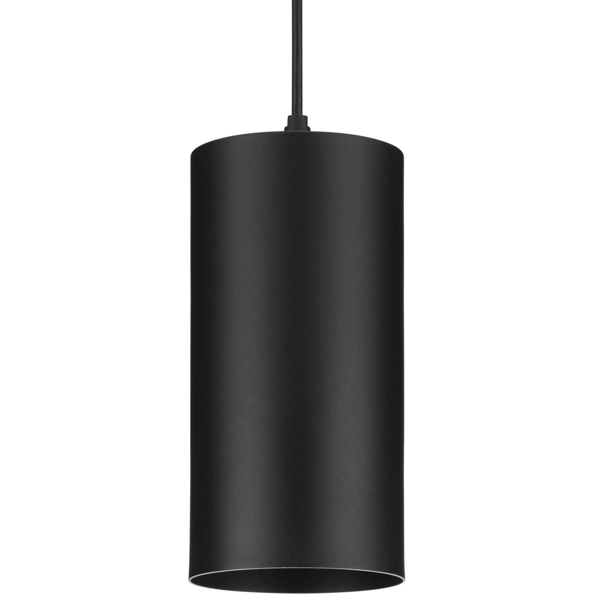 CYL RNDS LED 6 inch Black Outdoor Pendant, Progress LED