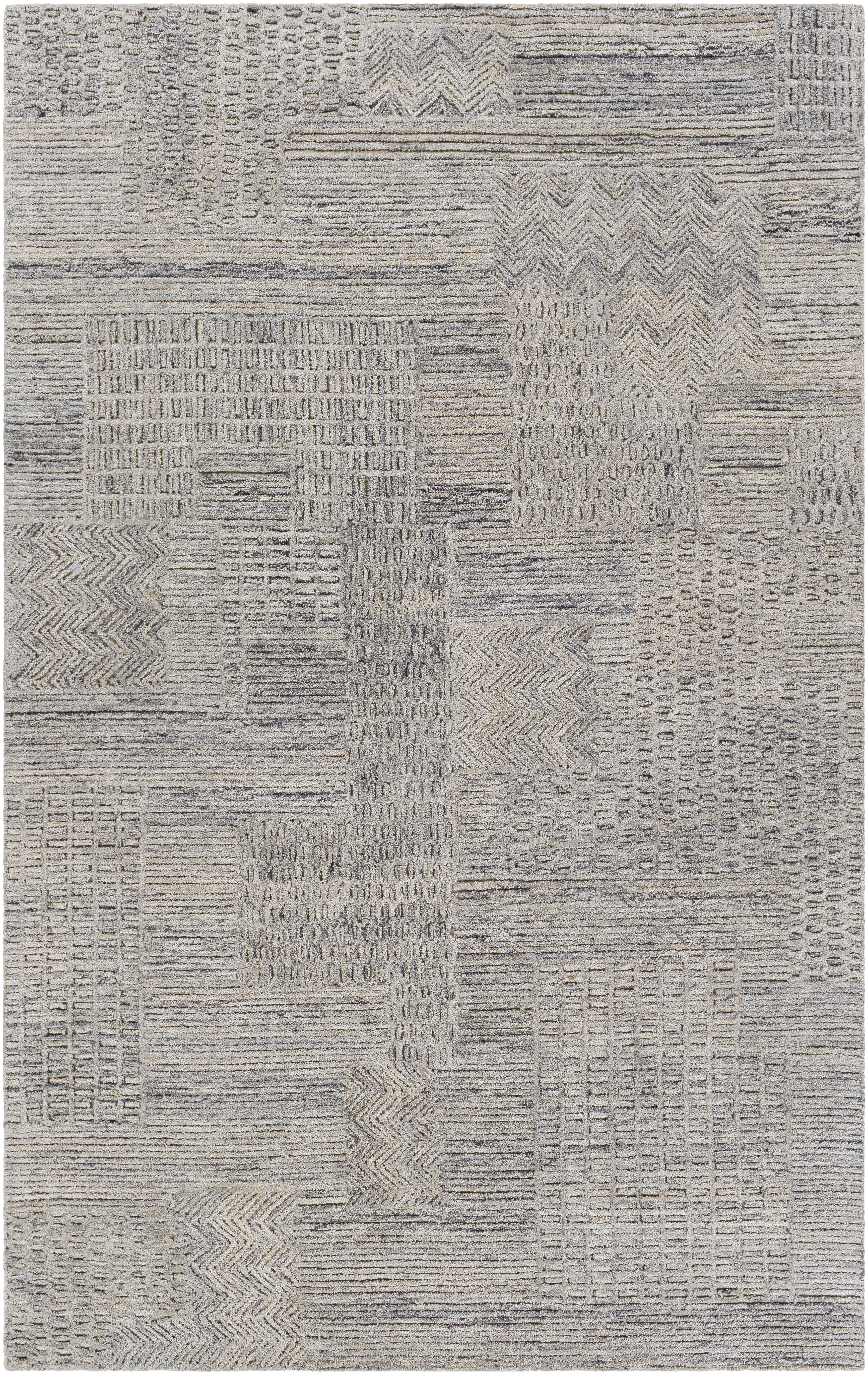 Rosario 36 X 24 inch Charcoal Rug in 2 x 3, Rectangle