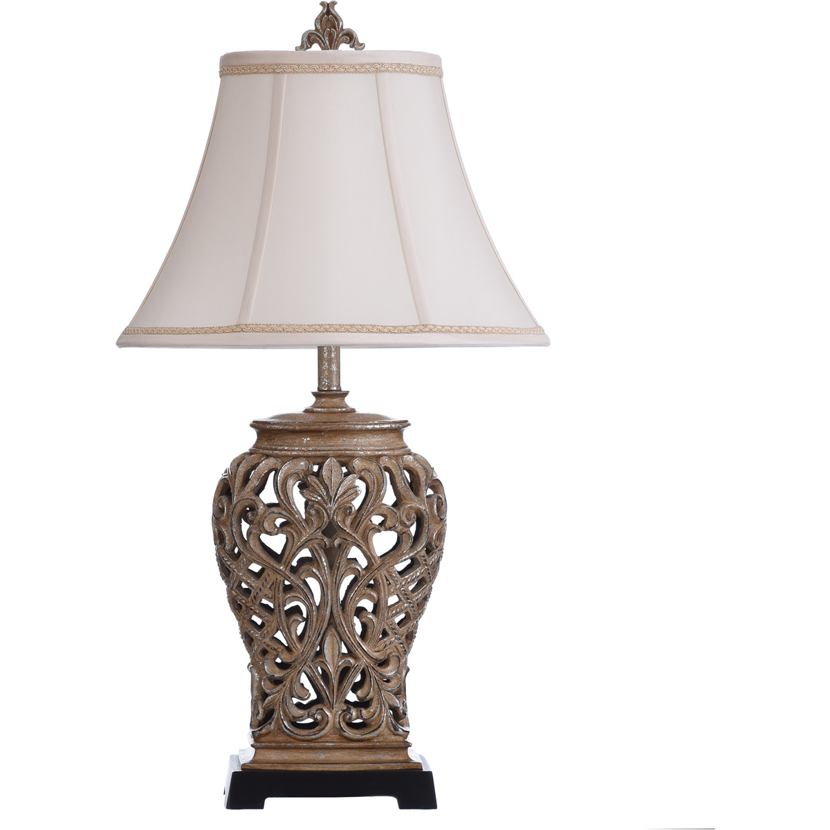 Cameron 33 inch 100.00 watt Tan, Silver Table Lamp Portable Light 
