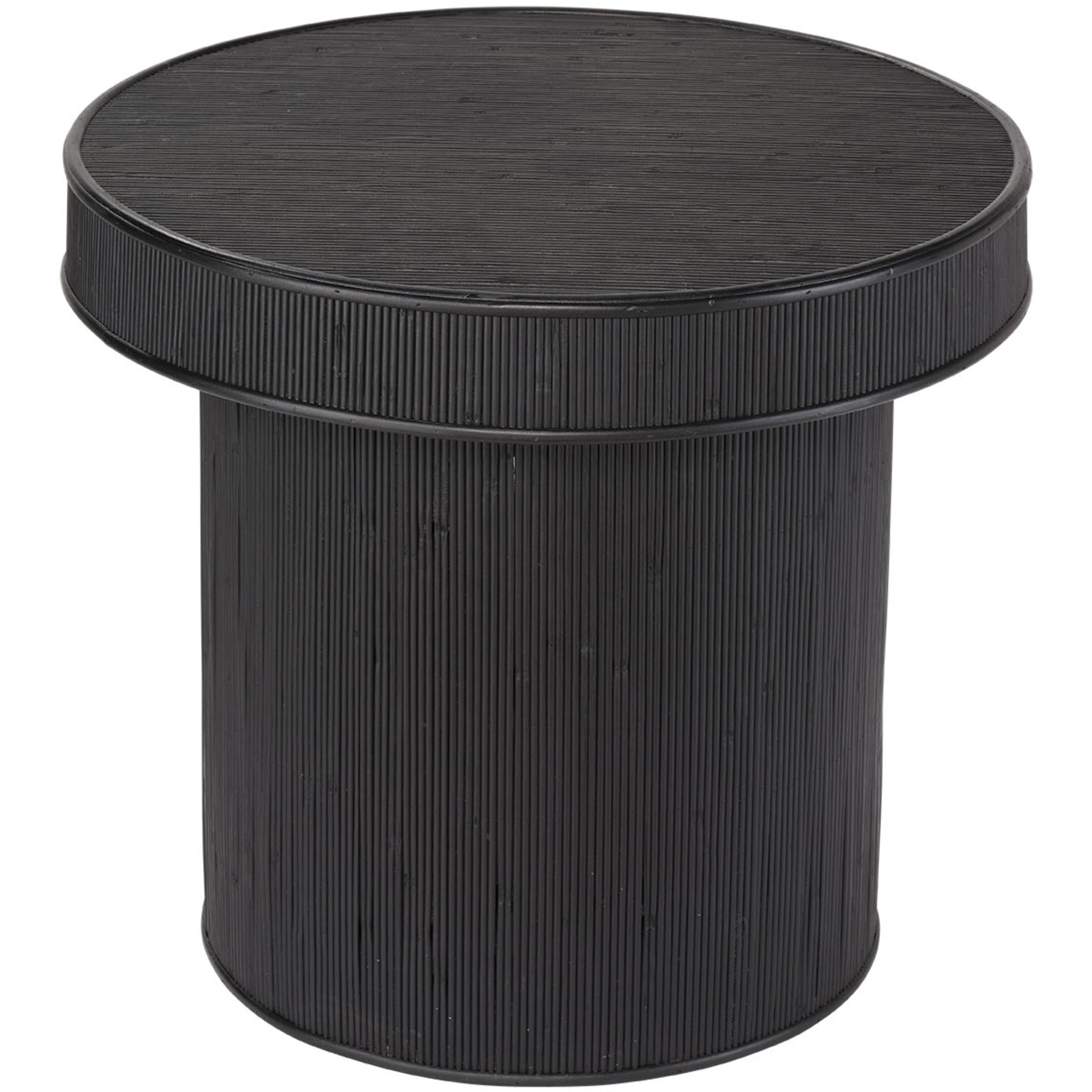 Taylor 22 X 20 inch Black Bamboo Side Table