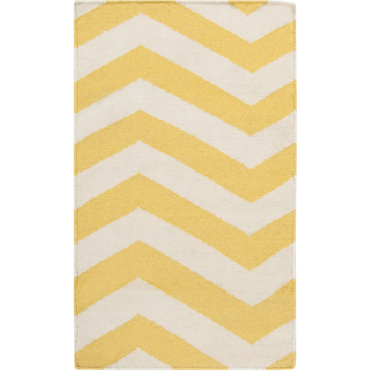 Frontier 36 X 24 inch Saffron, White Rug