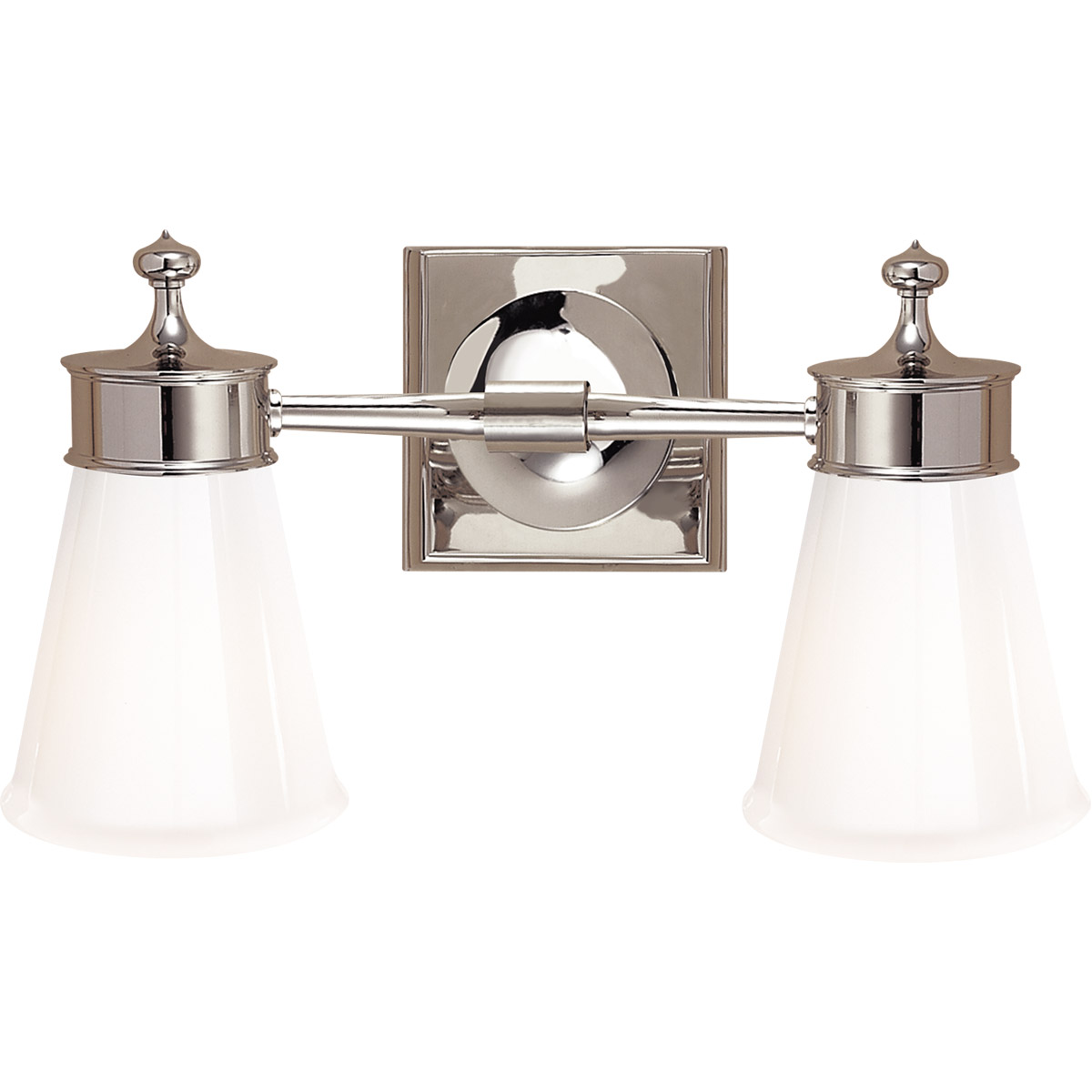 Siena 2 Light 15 inch Polished Nickel Double Bath Sconce Wall Light