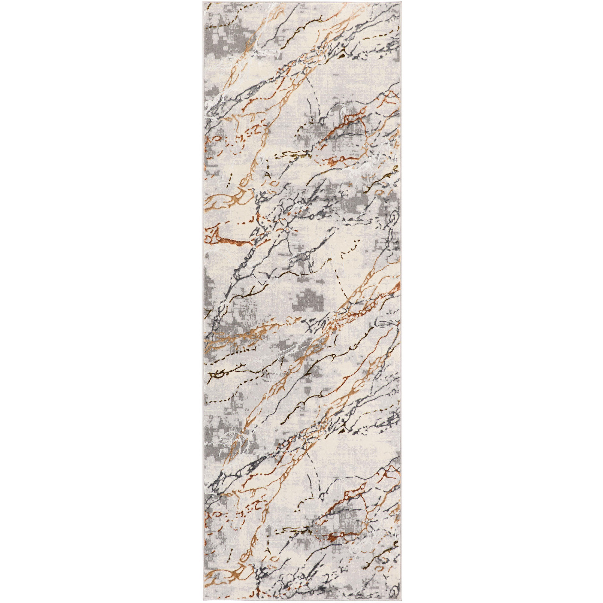 Salim Ivory and Brown Indoor Rug