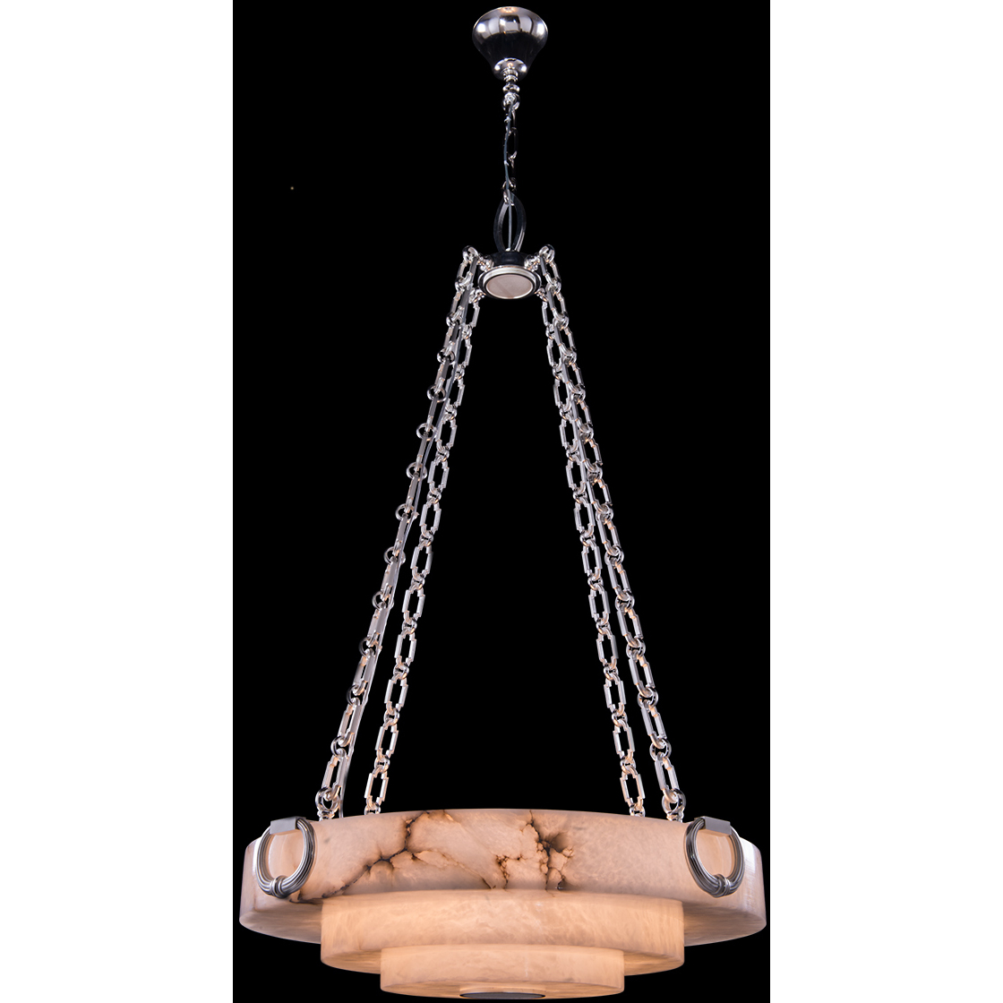 Mariner Luxury LED 29.53 inch Antique Silver Plated Pendant Ceiling Light