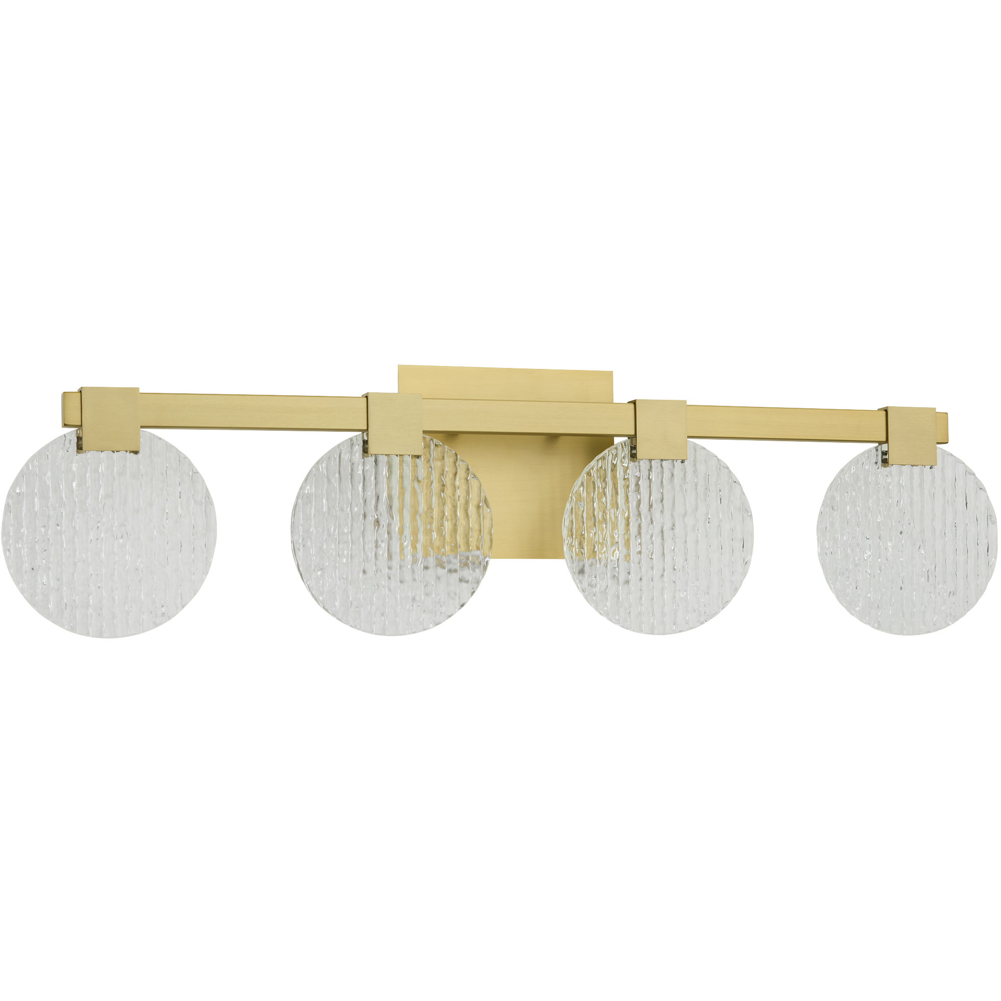Axiom 4 Light 30 inch Aged Brass Vanity Light Wall Light