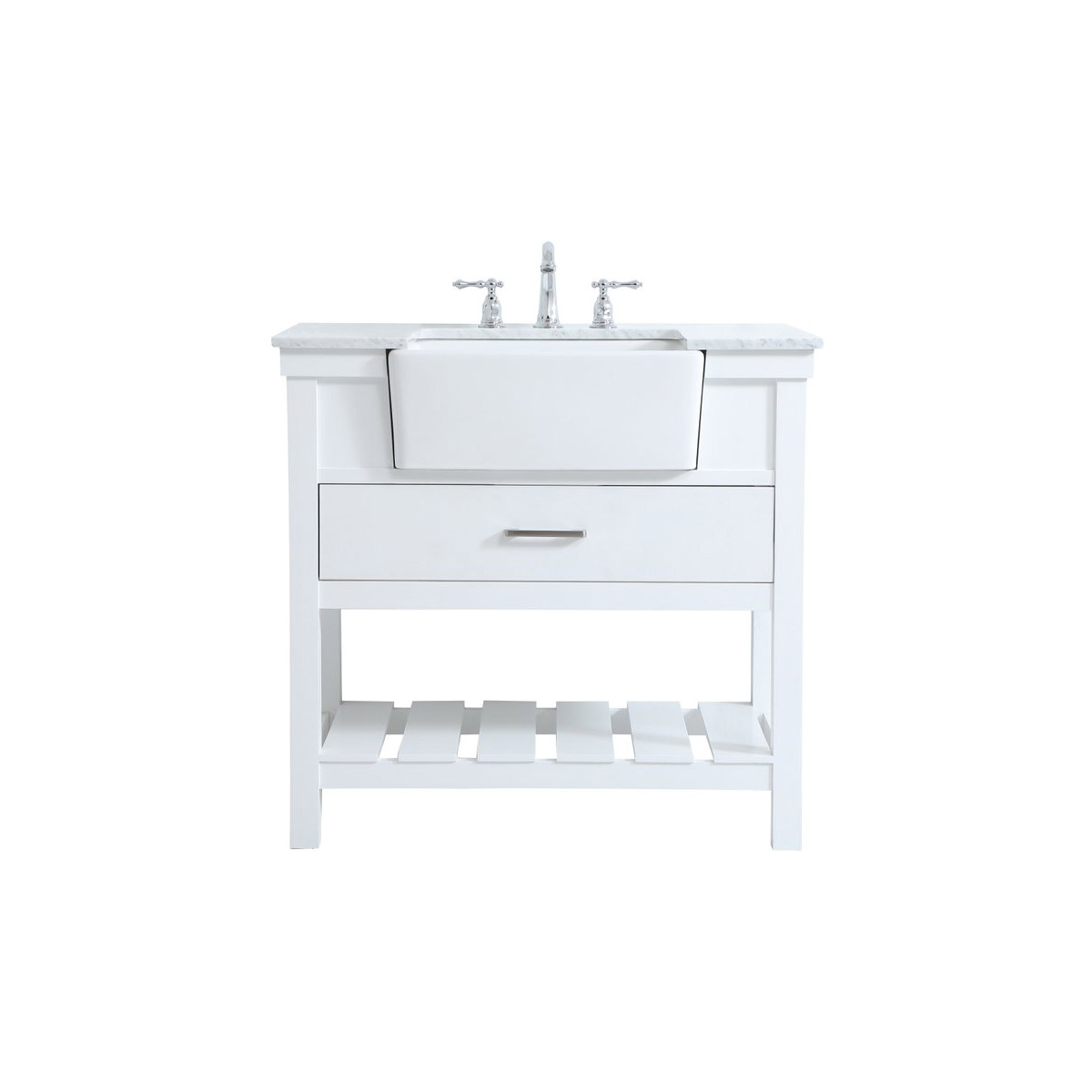 Clement 36 X 22 X 34.13 inch White Bathroom Vanity Cabinet