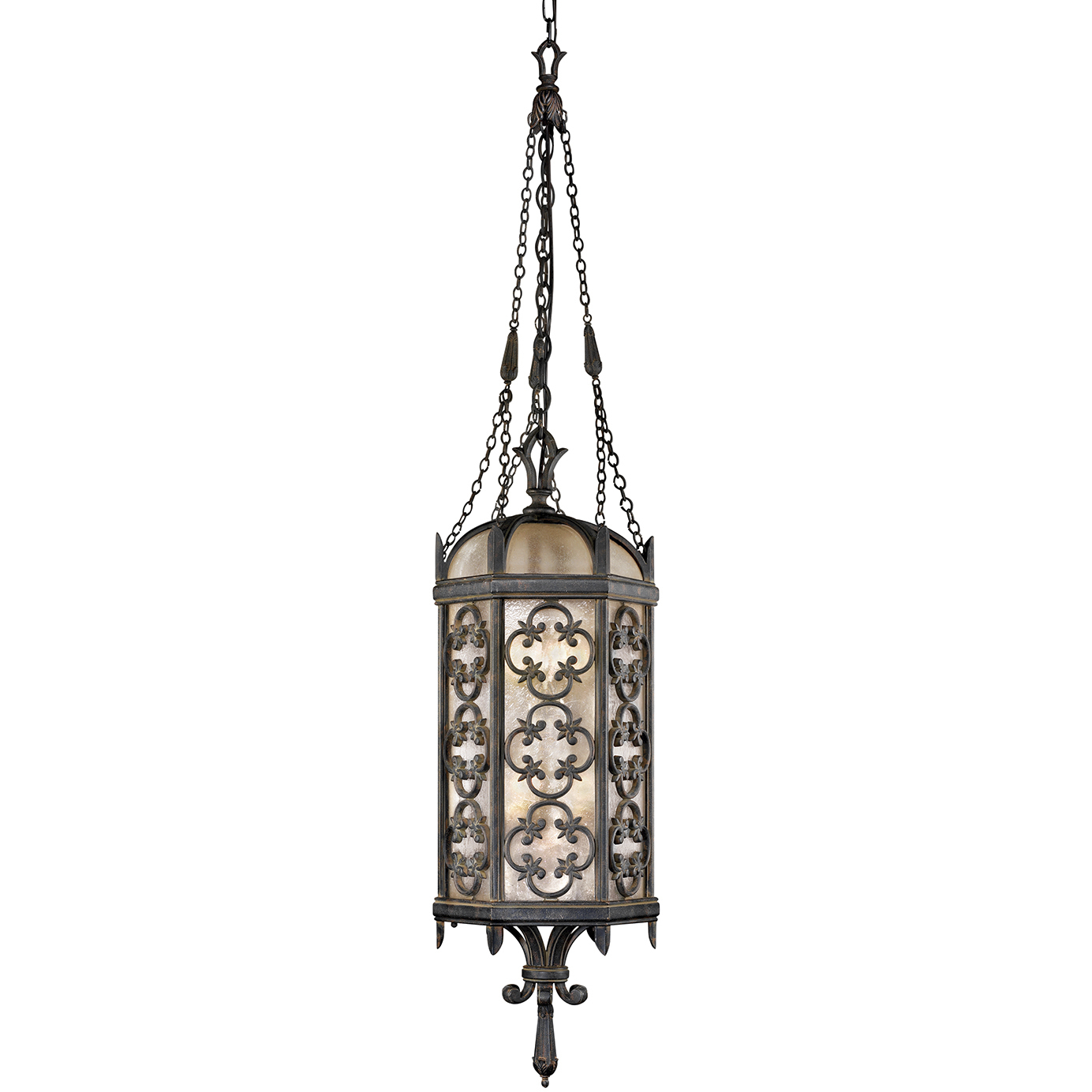 Costa del Sol 4 Light 10 inch Black Outdoor Lantern