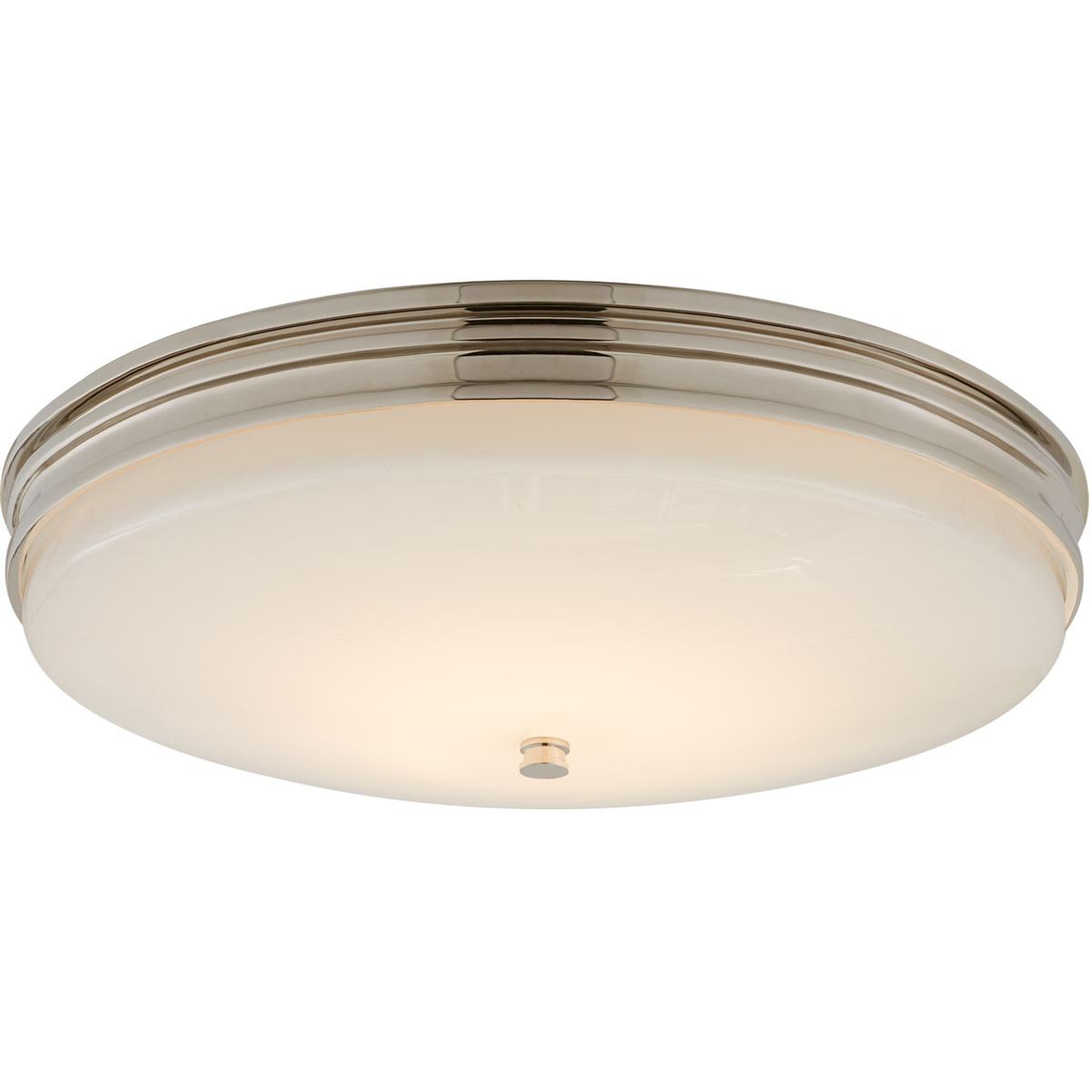 Chapman & Myers Launceton LED 16.75 inch Polished Nickel Flush Mount Ceiling Light, Medium