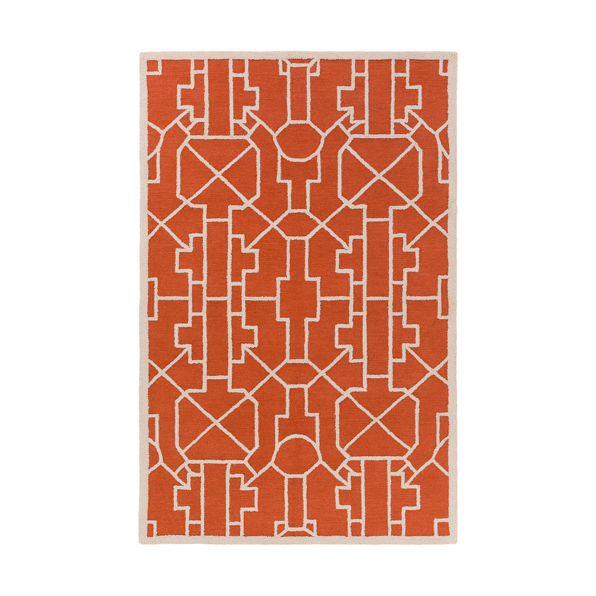 Marigold 114 X 90 inch Bright Orange Indoor Area Rug, Rectangle