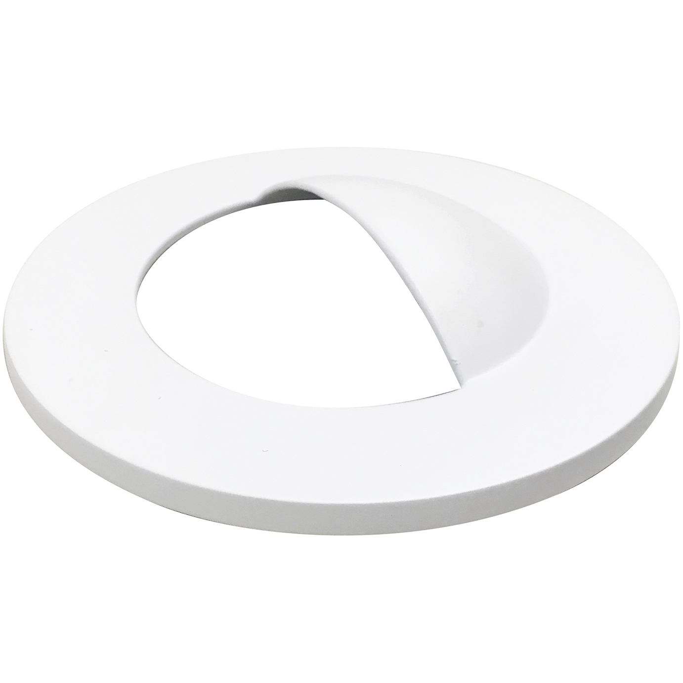 Nora Lighting M2 Matte Powder White Round Wall Wash Trim Ring NM2-2RWMPW - Open Box