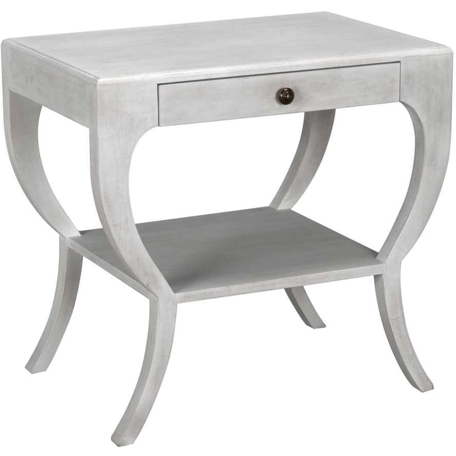 Maude 30 X 28.5 inch White Wash Side Table