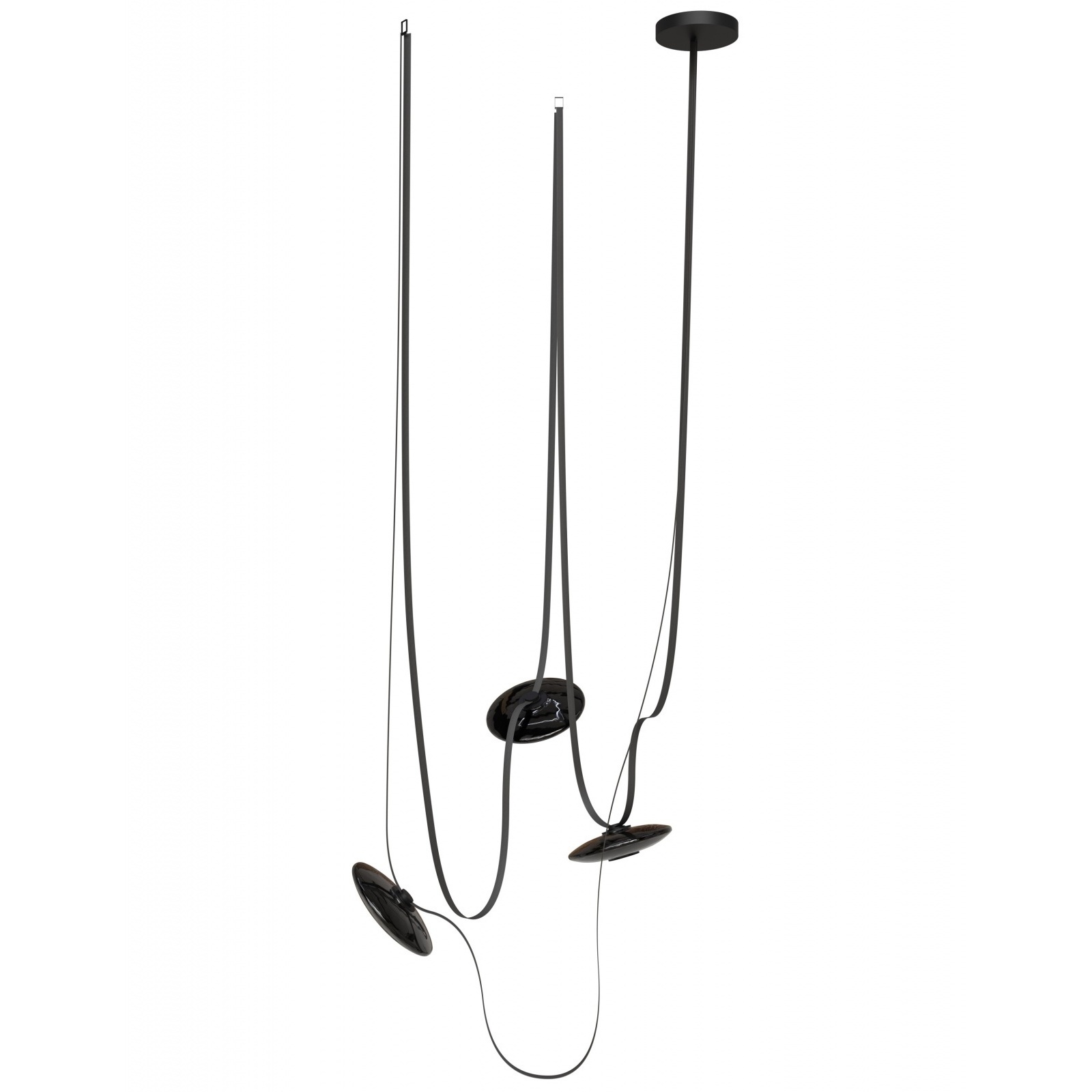 Fremont LED 8.5 inch Black Belt Chandelier Ceiling Light