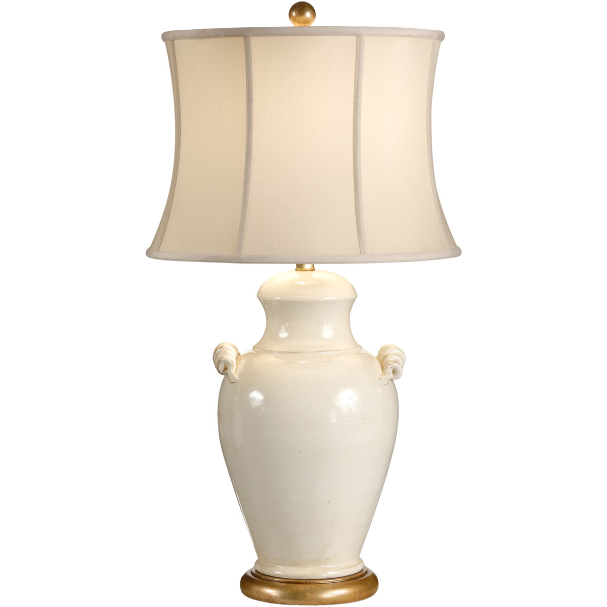 Wildwood 33 inch 100 watt Ivory Glaze Table Lamp Portable Light