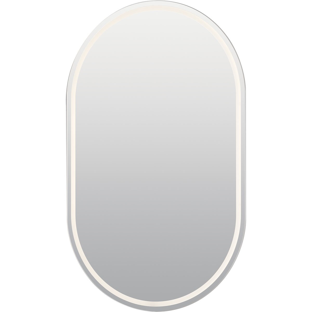 Menillo 40 X 24 inch White Wall Mirror