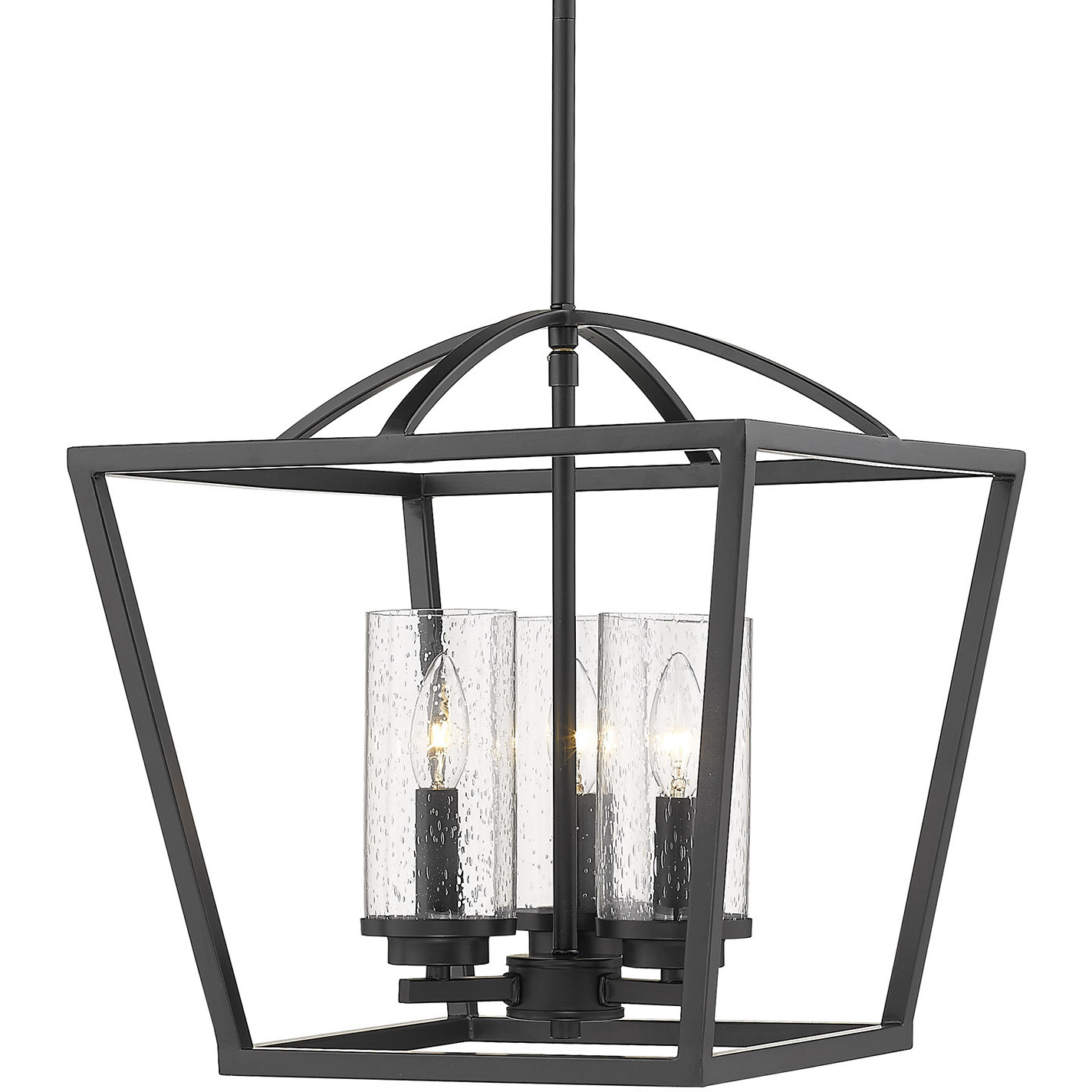 Mercer 3 Light 15 inch Matte Black Pendant Ceiling Light
