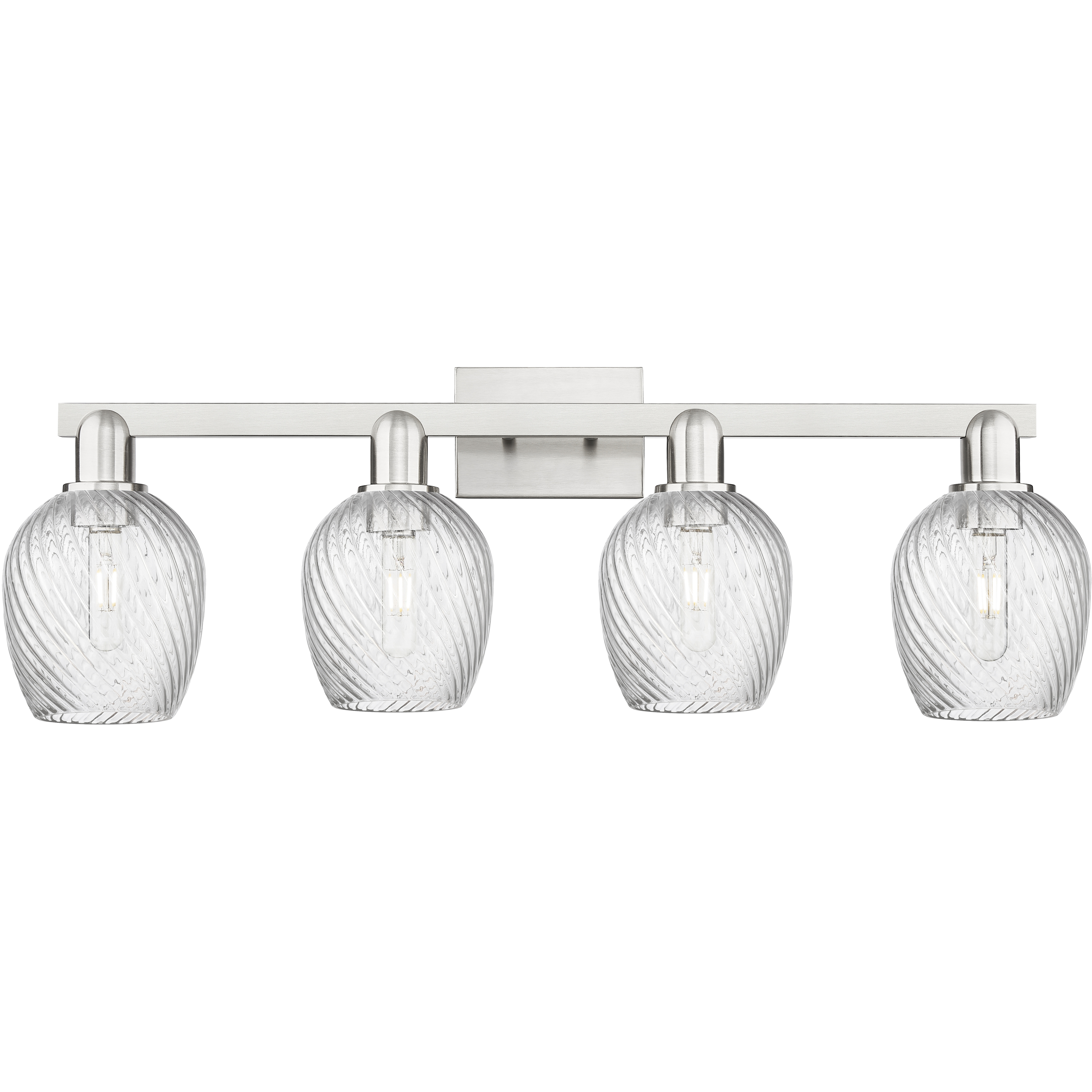 Arcadia Salina 4 Light 32.75 inch Brushed Satin Nickel Bath Vanity Light Wall Light