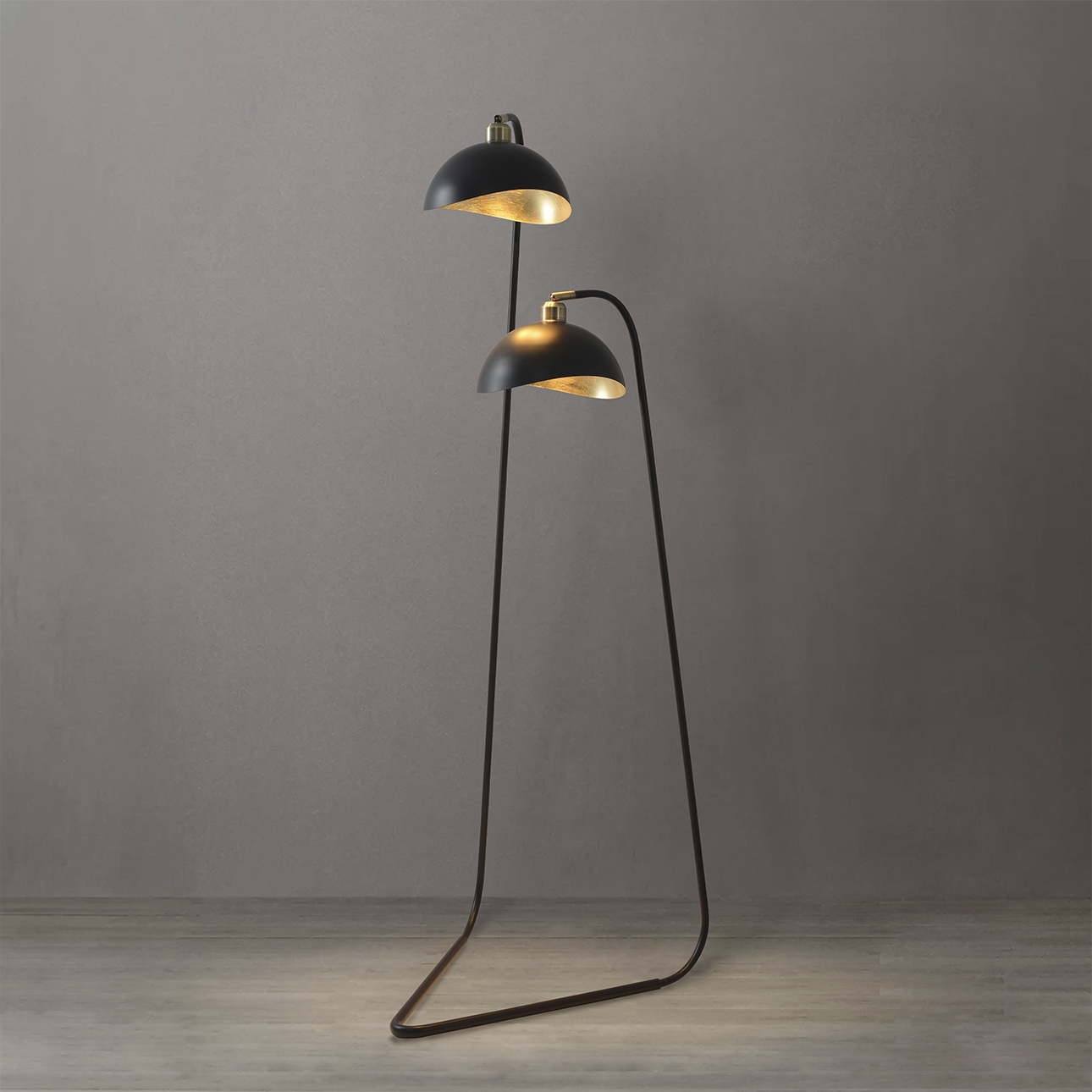 Luna Bella 60 inch 14 watt Matte Black Floor Lamp Portable Light