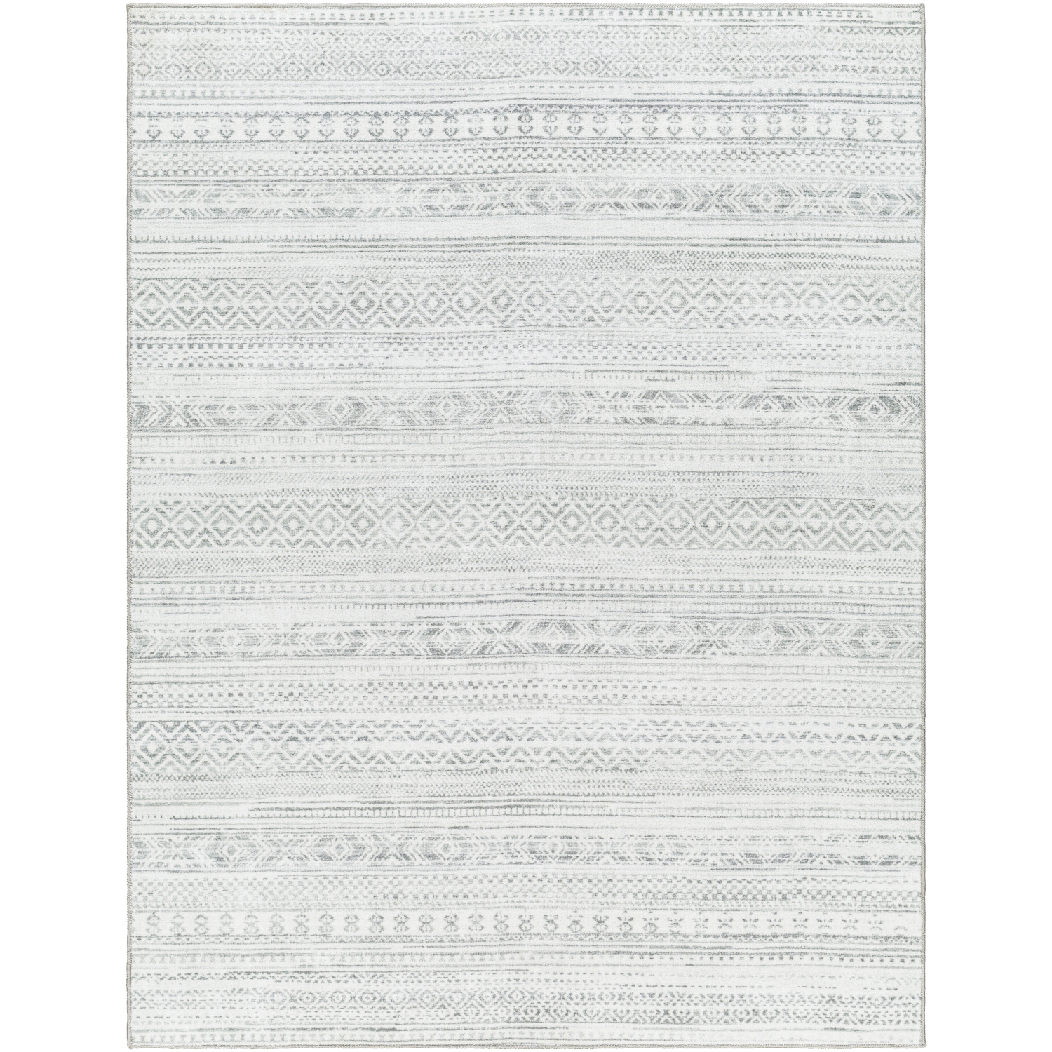 Hera 48 X 31 inch Light Grey Rug, Rectangle
