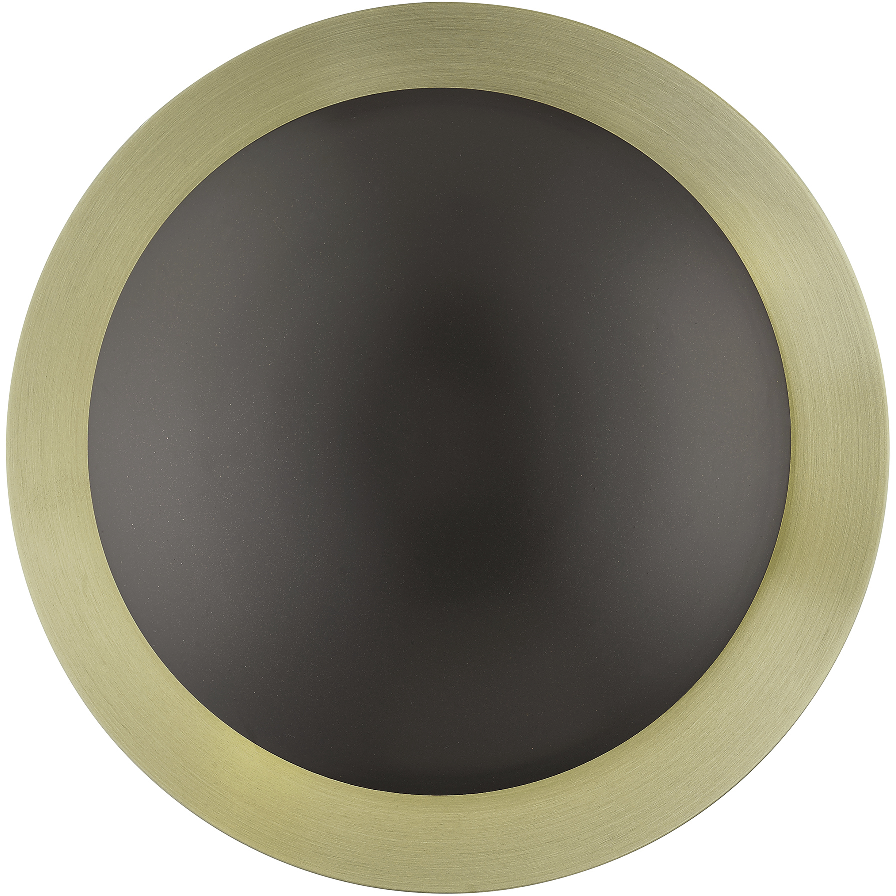 Ventura 2 Light 11 inch English Bronze with Antique Brass Reflector Semi-Flush/Wall Sconce Ceiling Light, Medium