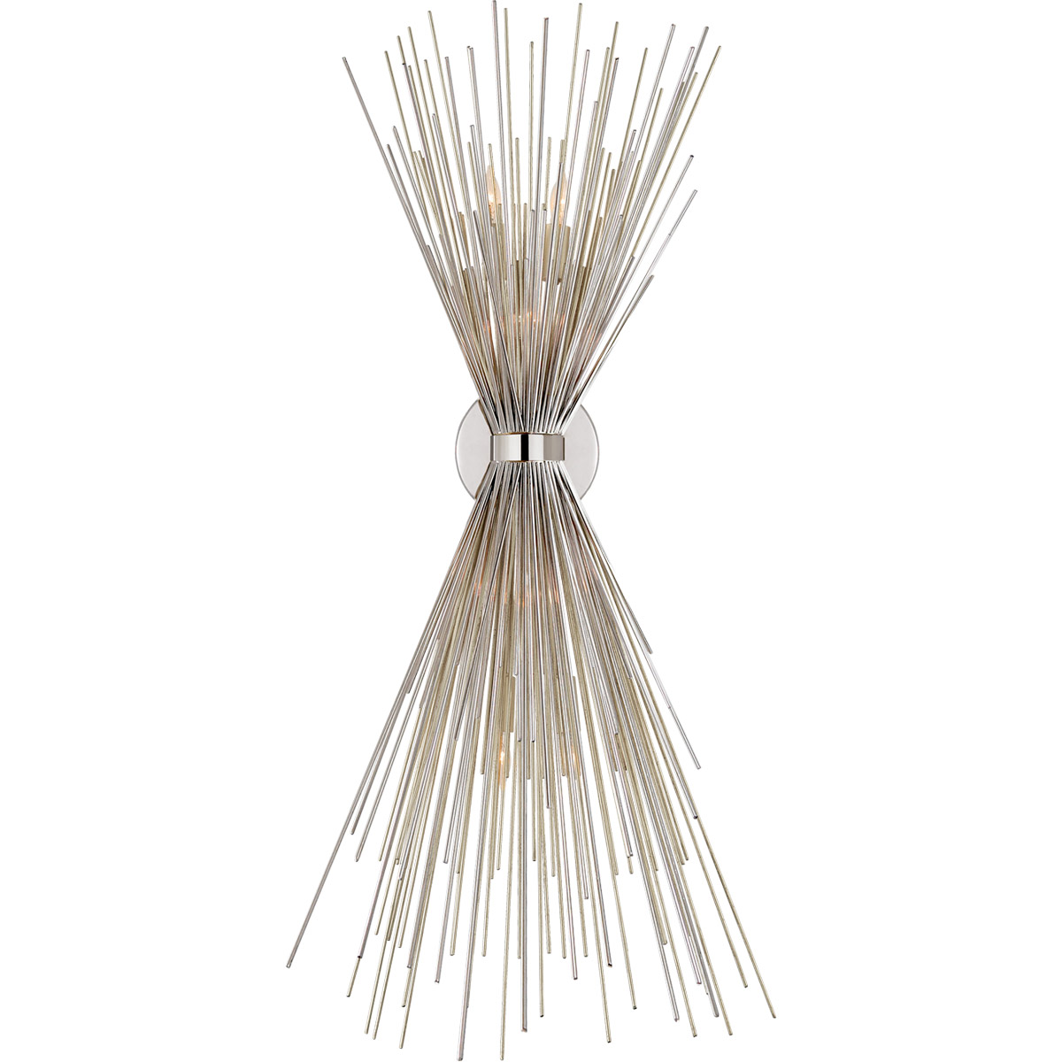 Kelly Wearstler Strada 6 Light 12 inch Polished Nickel Sconce Wall Light, Large
