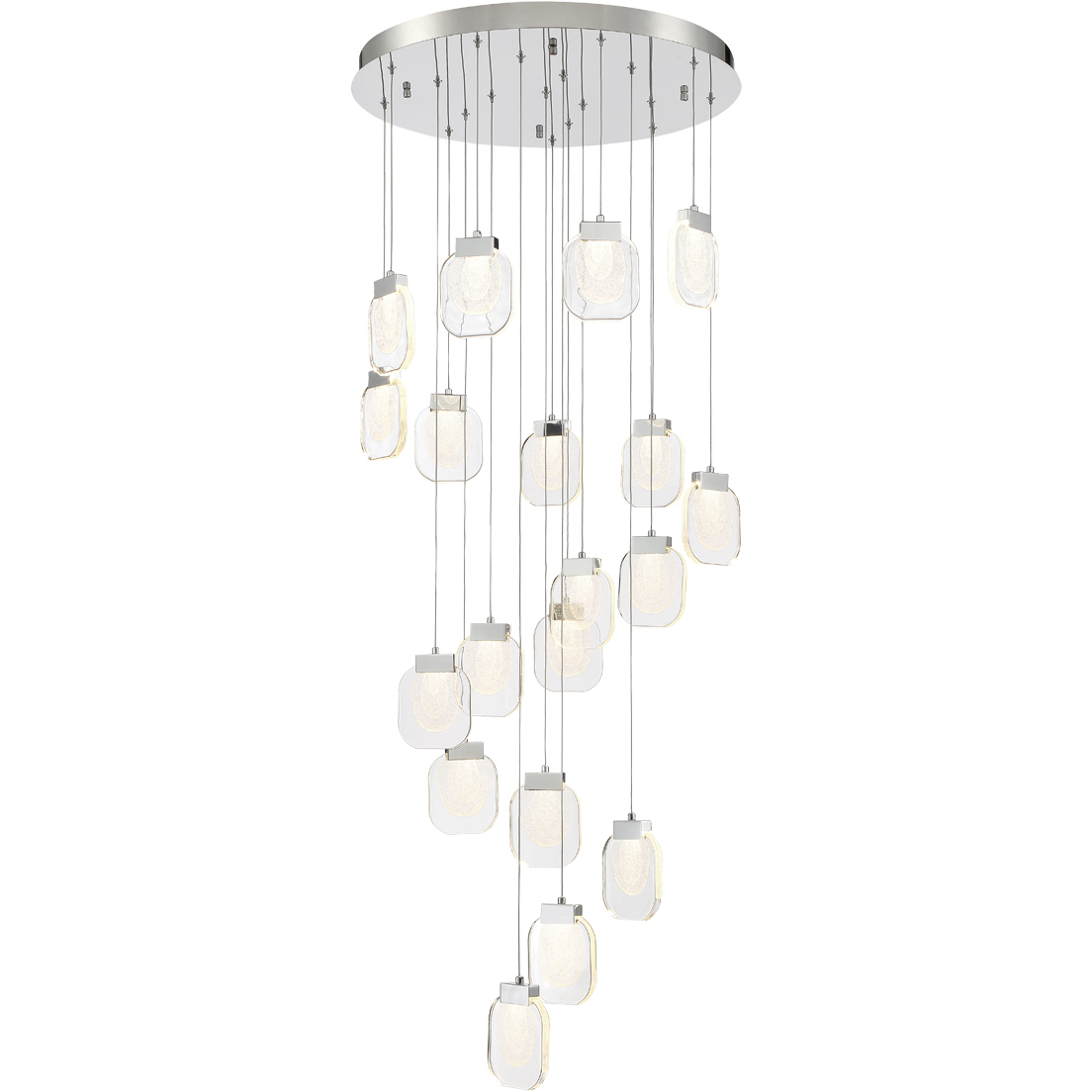 Paget 19 Light 28.75 inch Chrome Chandelier Ceiling Light