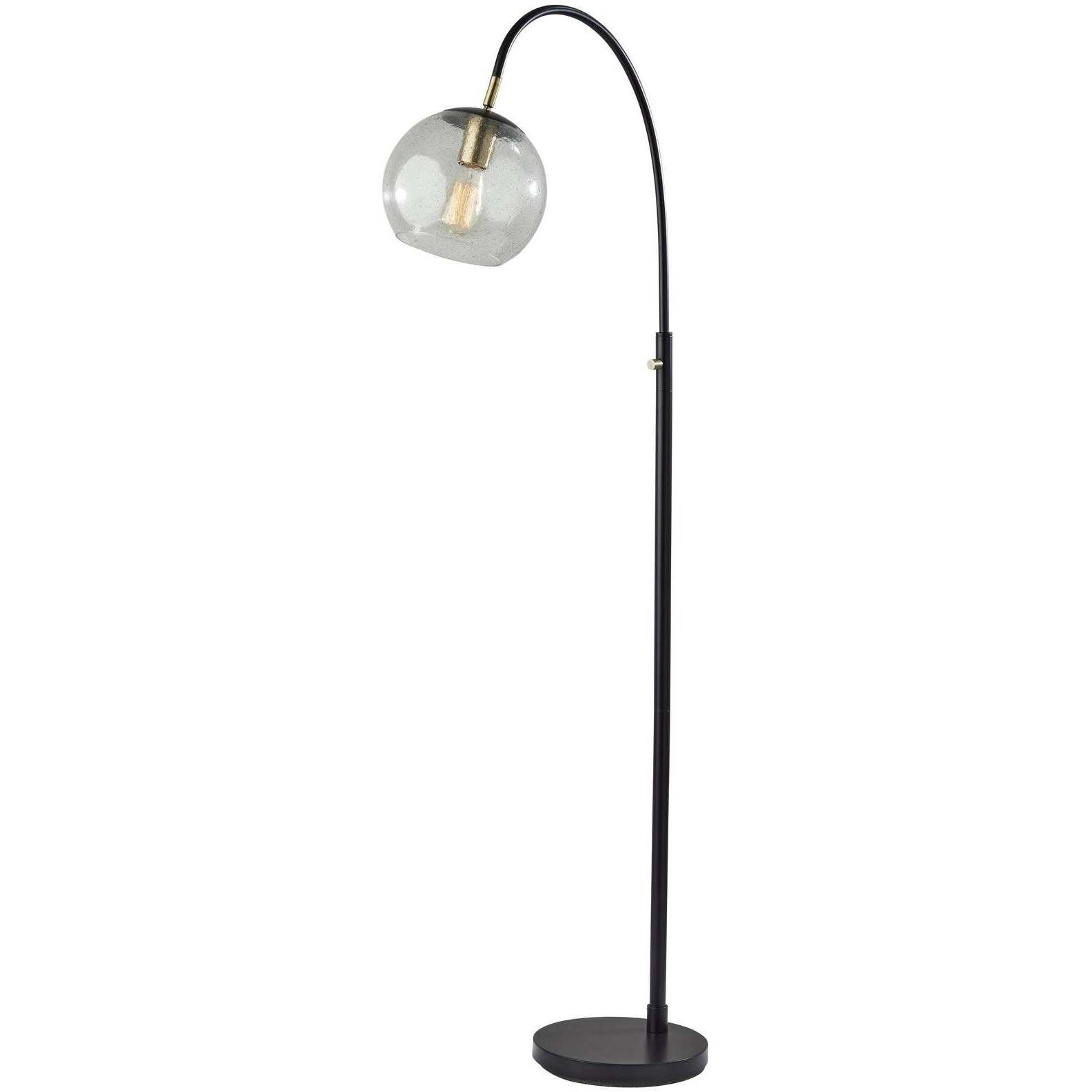 Edie 62 inch 60.00 watt Dark Bronze / Brass Accents Floor Lamp Portable Light