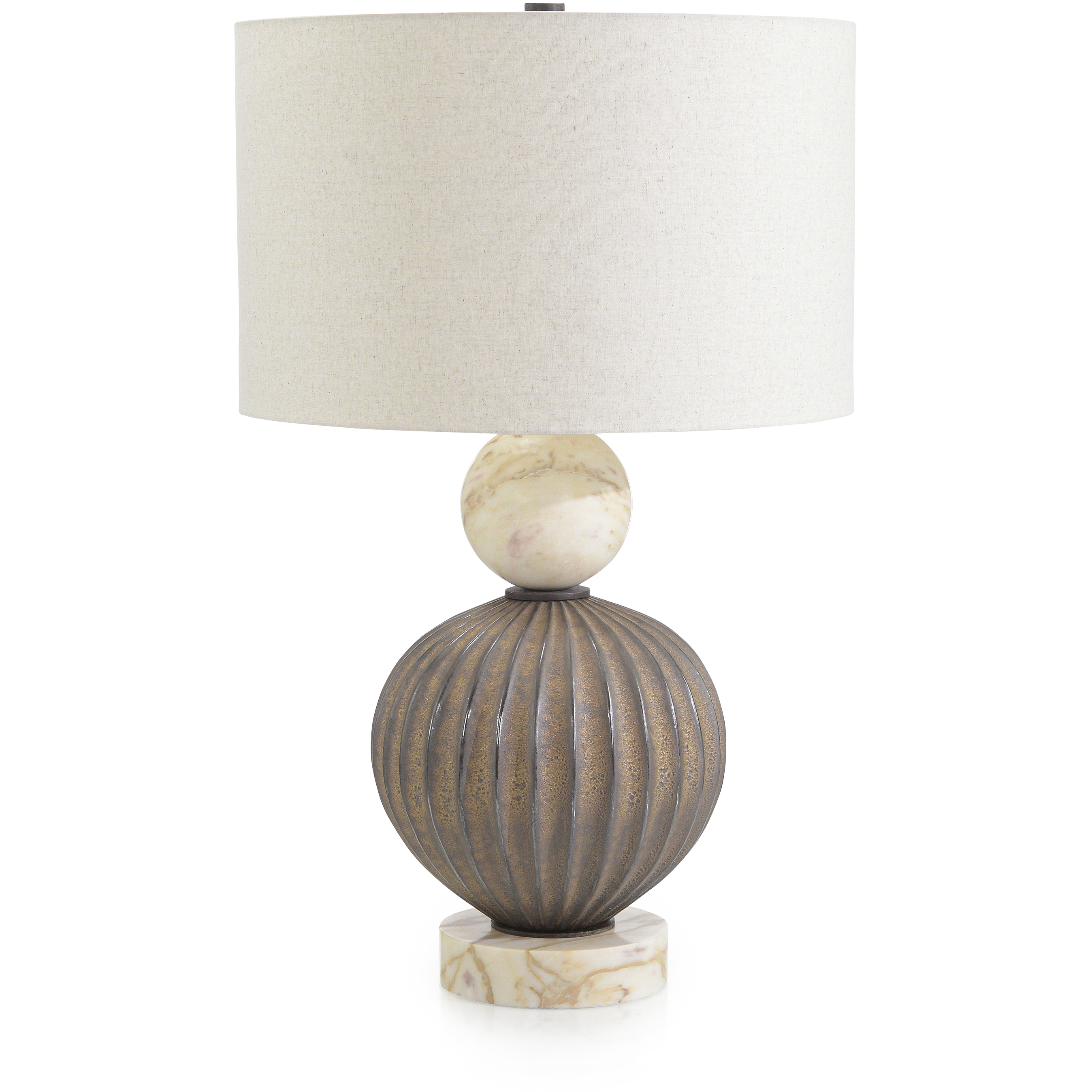 Cassius 34 inch 150.00 watt Antique Brass Table Lamp Portable Light