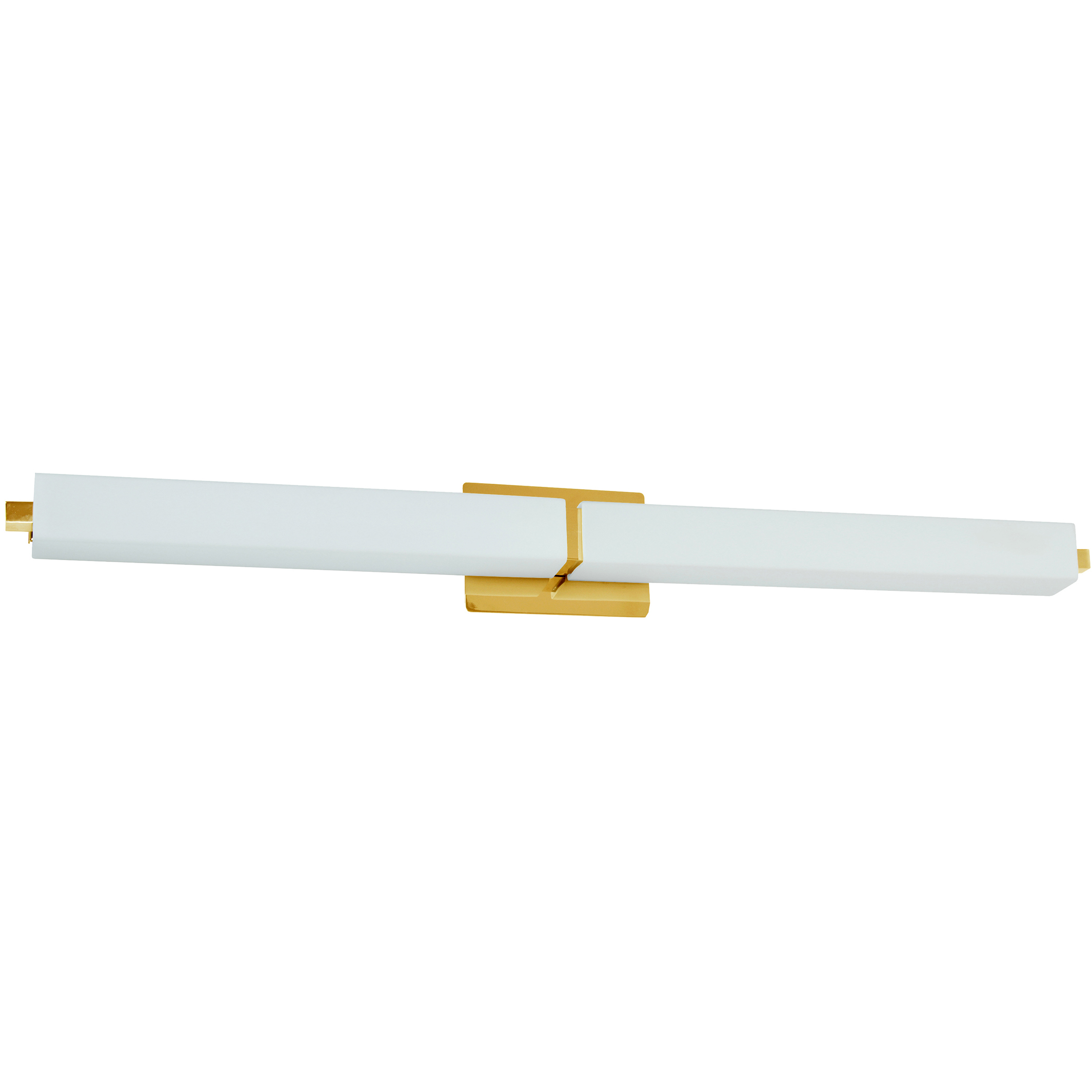Contemporary LED 39 inch Aged Brass Vanity Light Wall Light