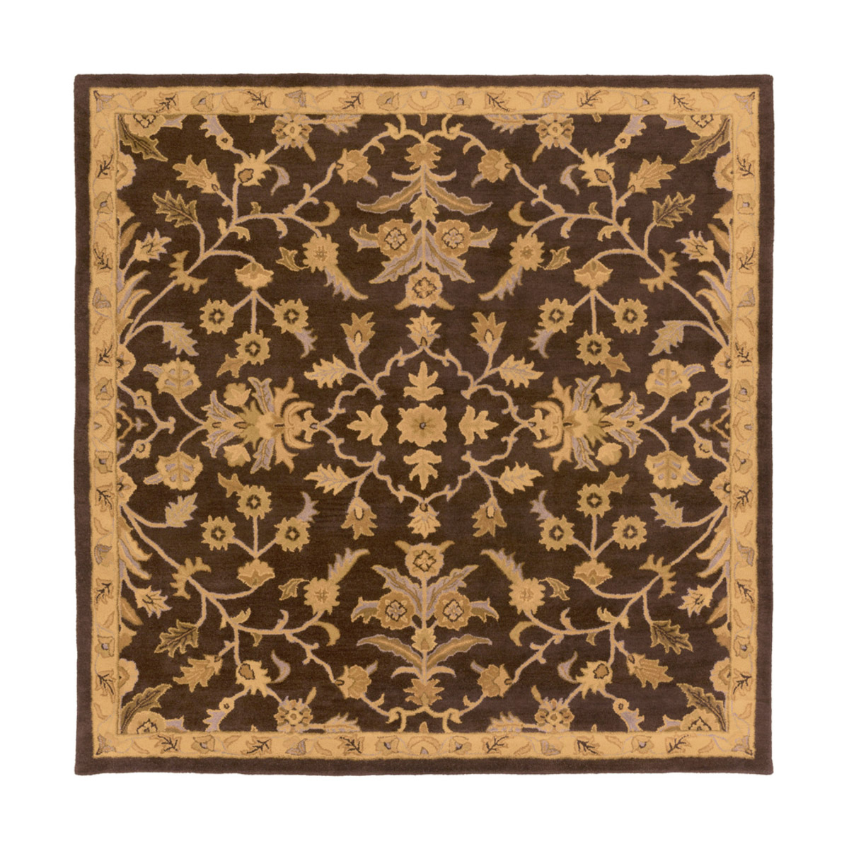 Caesar 96 X 96 inch Brown and Brown Area Rug, Wool