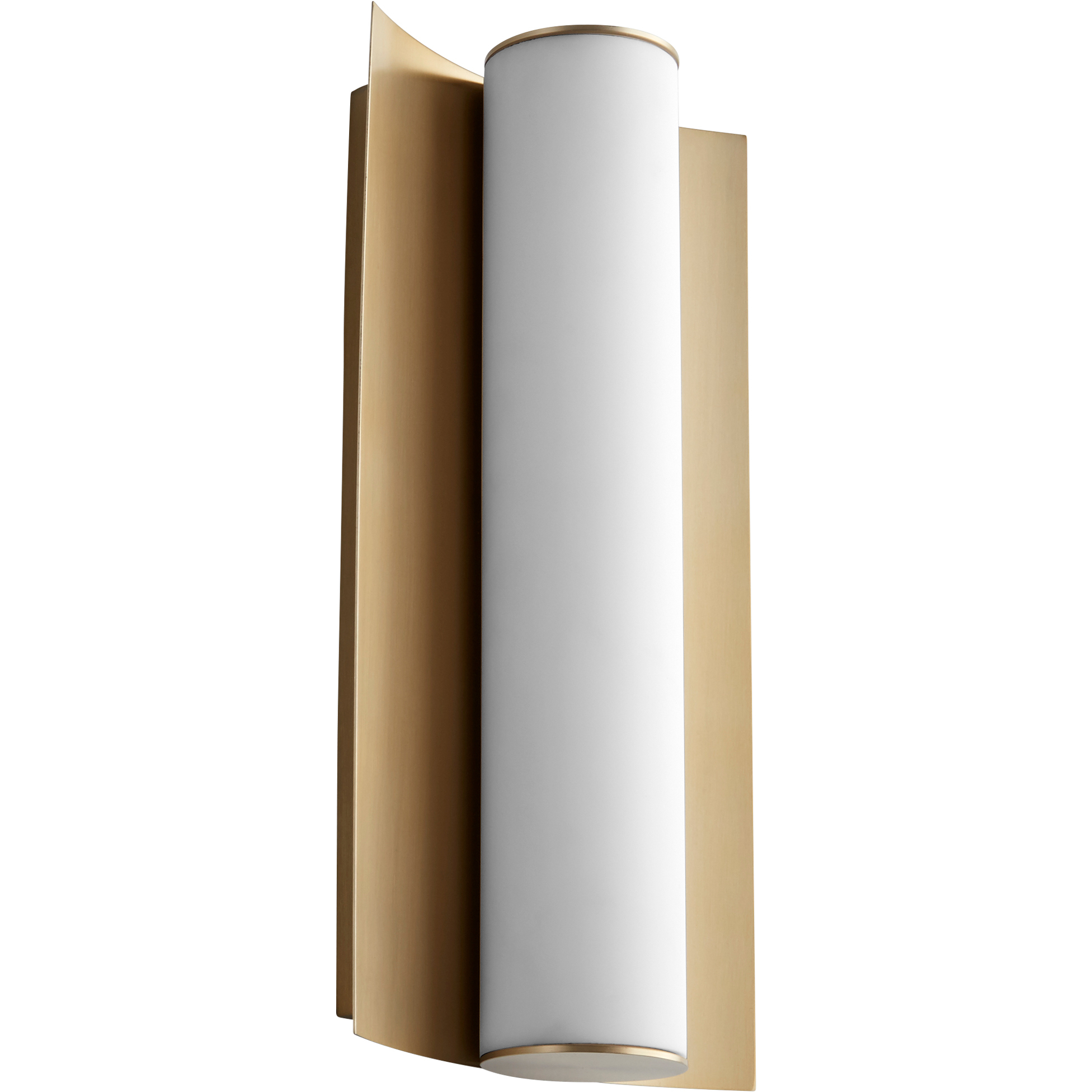 Wave LED 6 inch Aged Brass Sconce Wall Light
