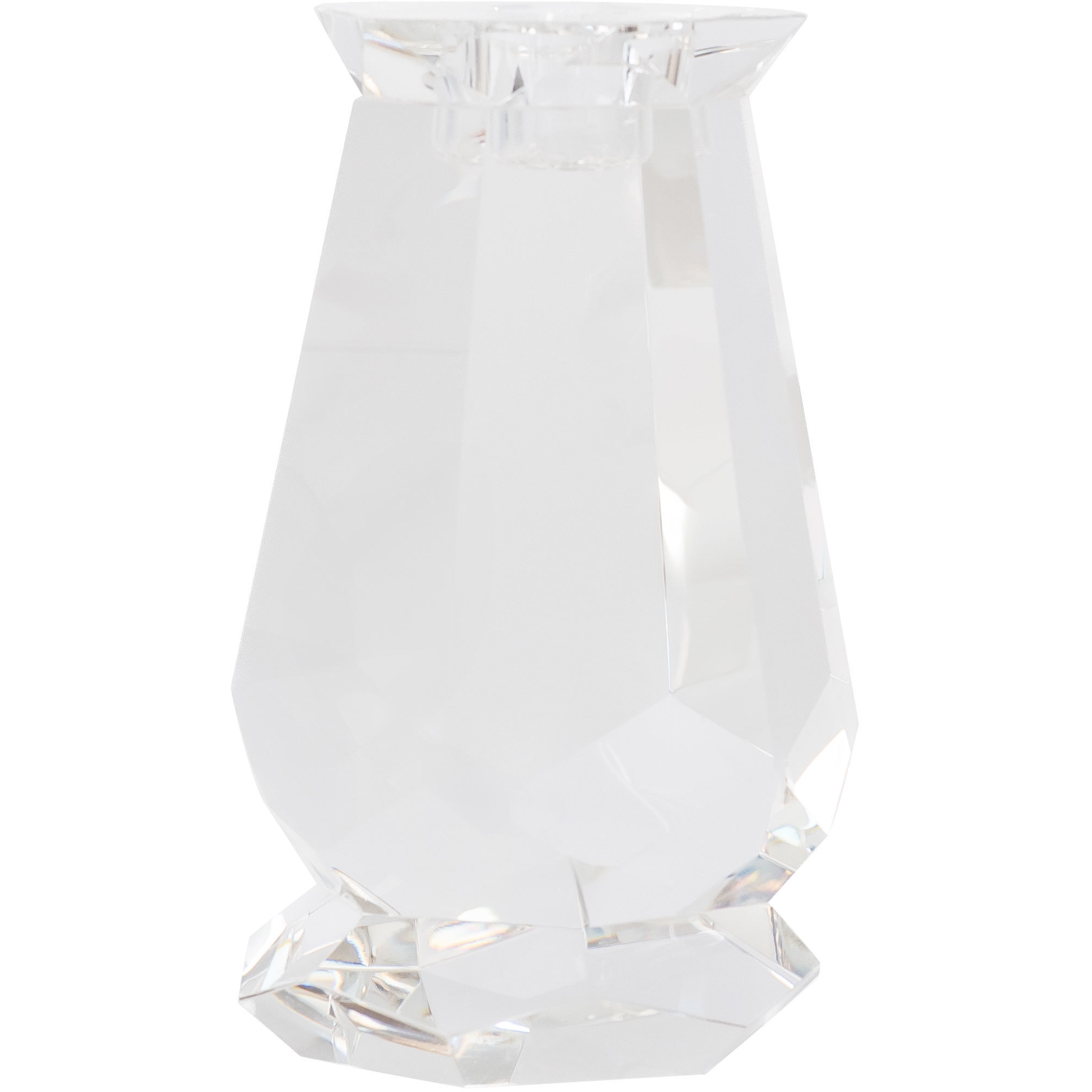 Faceted 6.5 X 3.75 inch Candleholder, Short