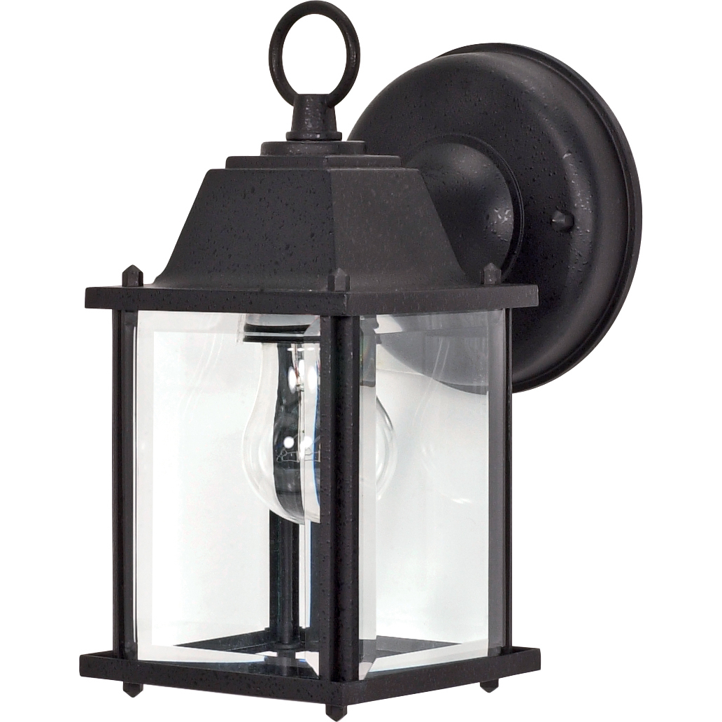 Brentwood 1 Light 9 inch Textured Black Outdoor Wall Lantern