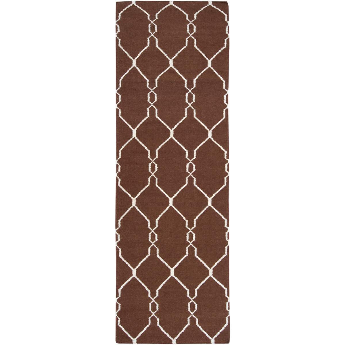 Fallon 96 X 30 inch Dark Brown, Beige Rug