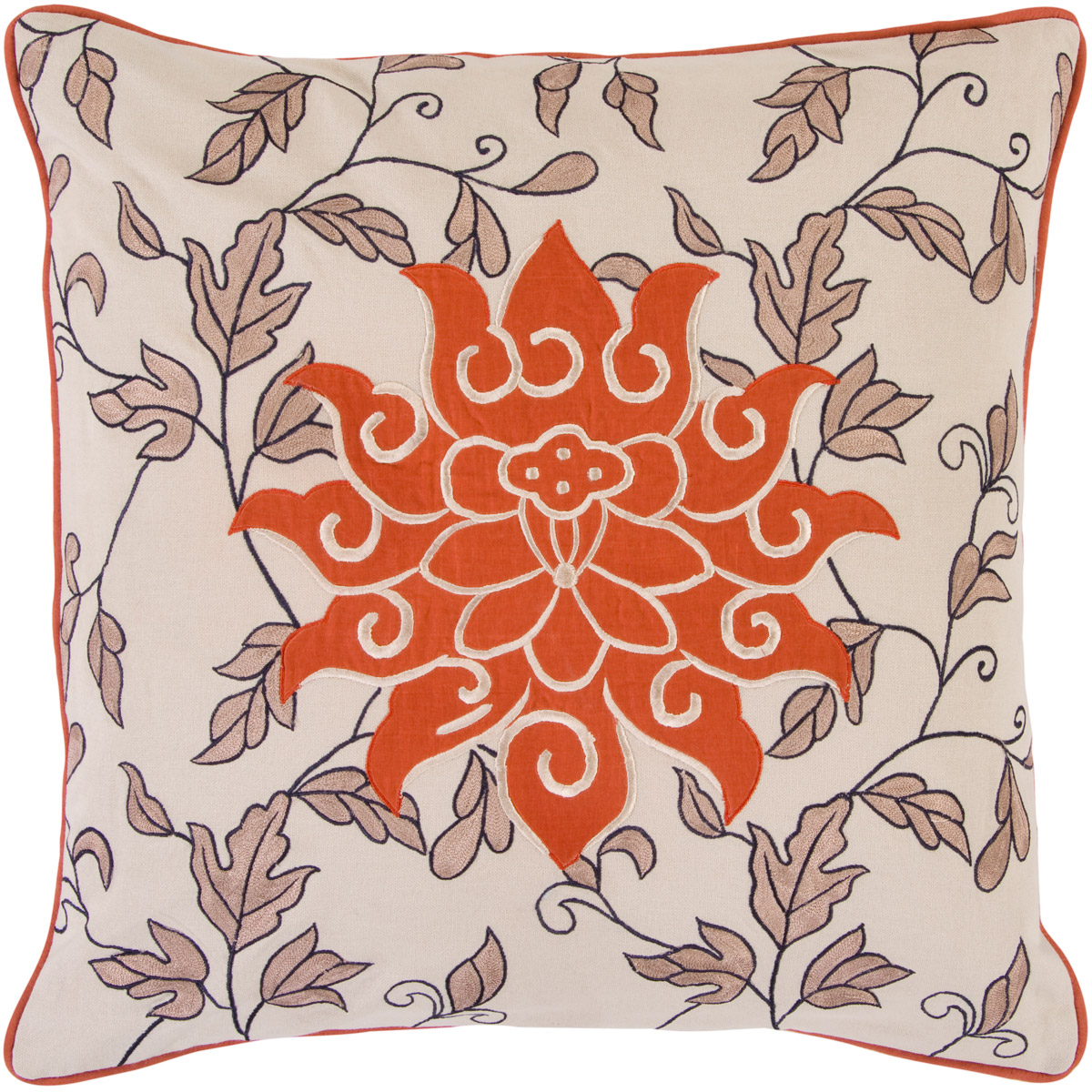 Starburst 18 inch Rust, Ink, Beige, Camel Pillow Kit