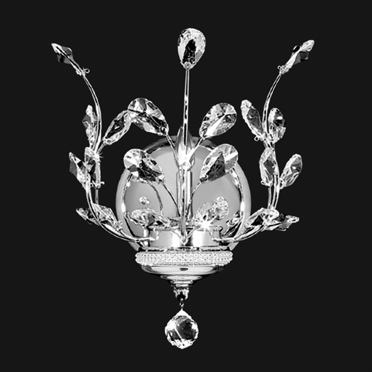 Florale 1 Light 10 inch Silver Wall Sconce Wall Light