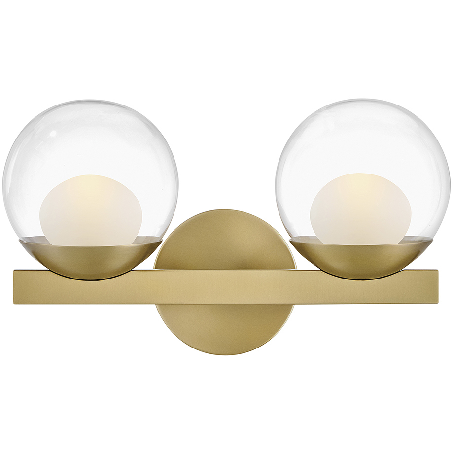 Sunni LED 15 inch Lacquered Brass Vanity Light Wall Light, Small