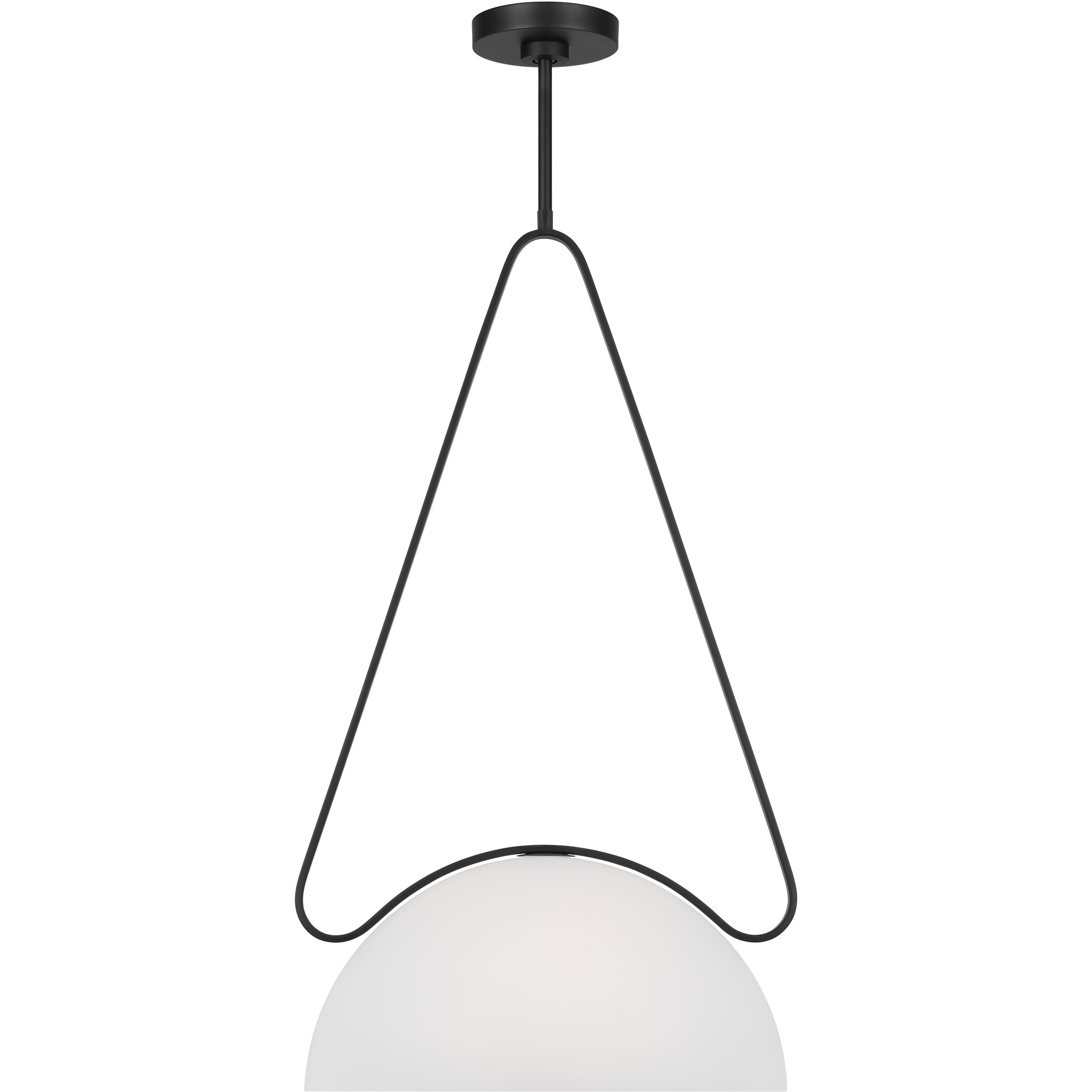 Kelly by Kelly Wearstler Nido 1 Light 15 inch Midnight Black Pendant Ceiling Light