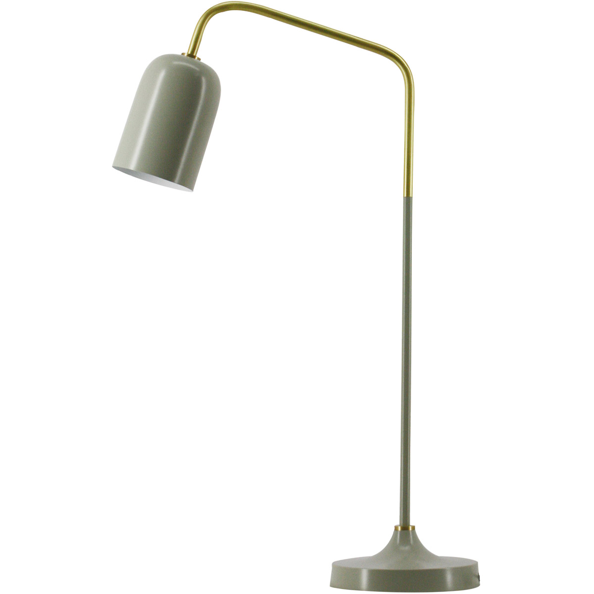 Parker I 28 inch 25 watt Seimens Grey Table Lamp Portable Light
