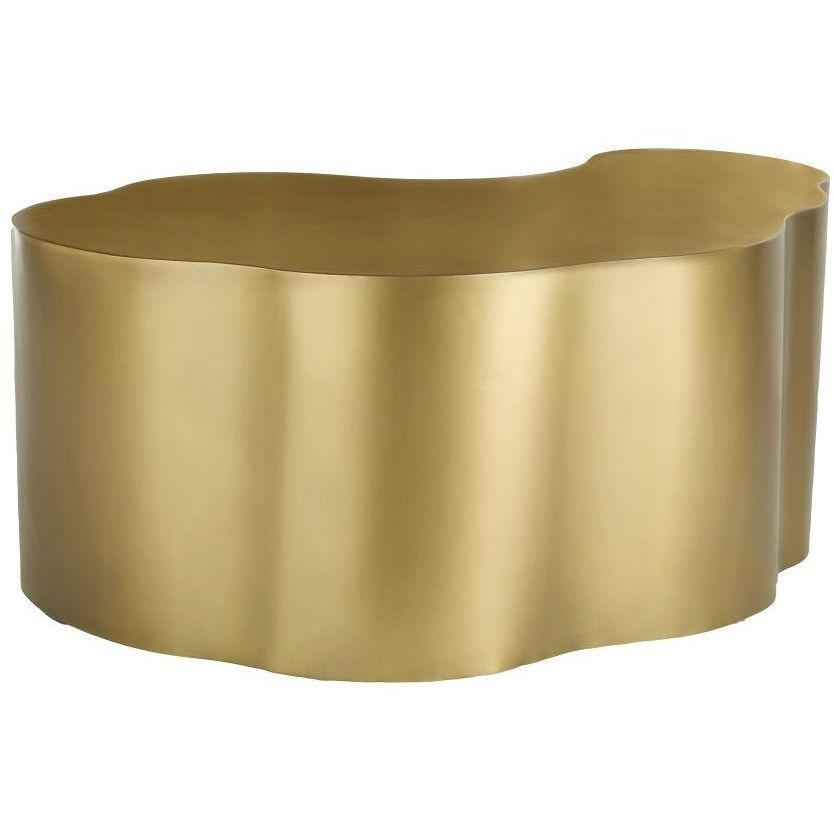 Meadow 36 X 14 inch Antique Brass Coffee Table