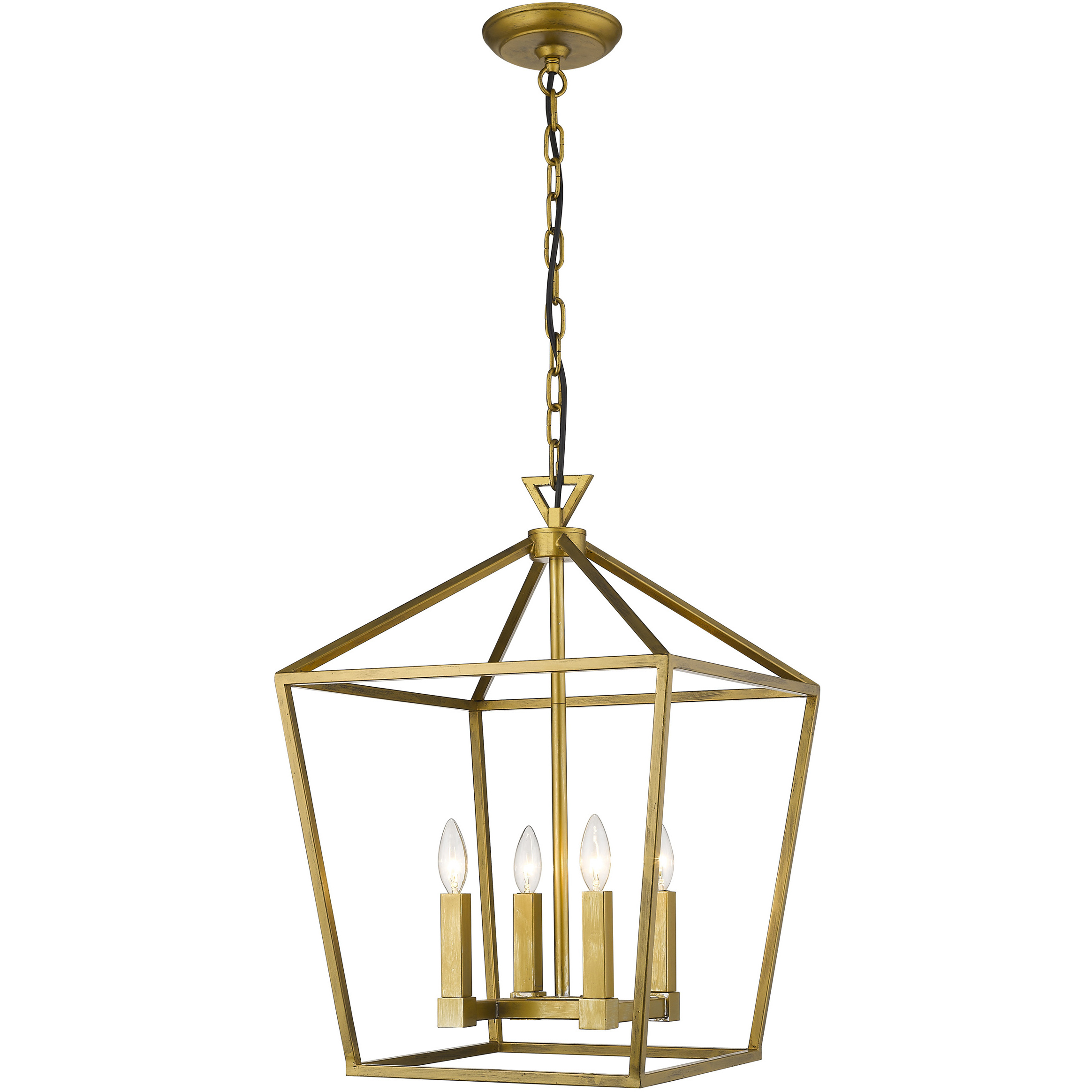 Canada 4 Light 17 inch Gold Chandelier Ceiling Light