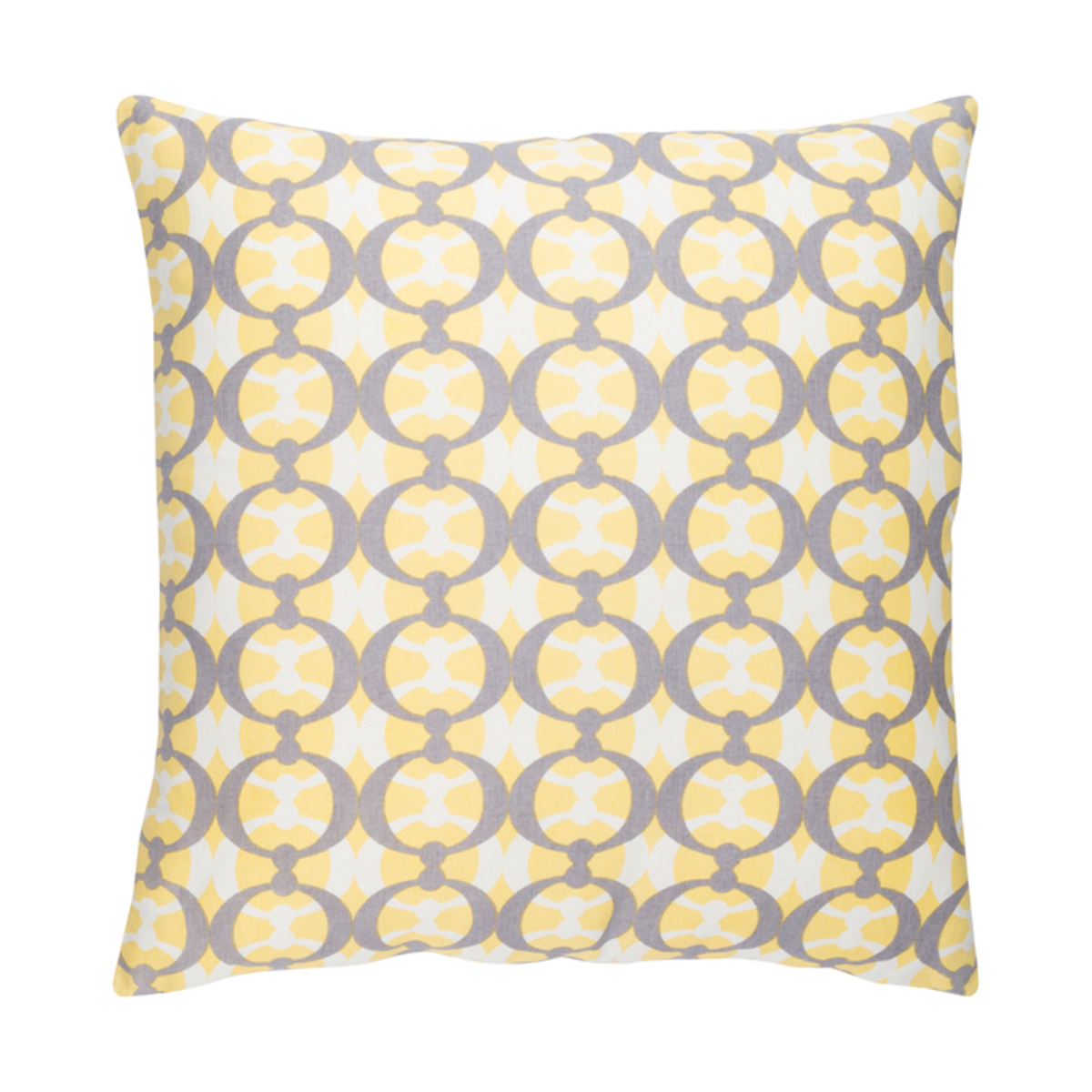 Lina 18 X 18 inch Butter and Medium Gray Throw Pillow