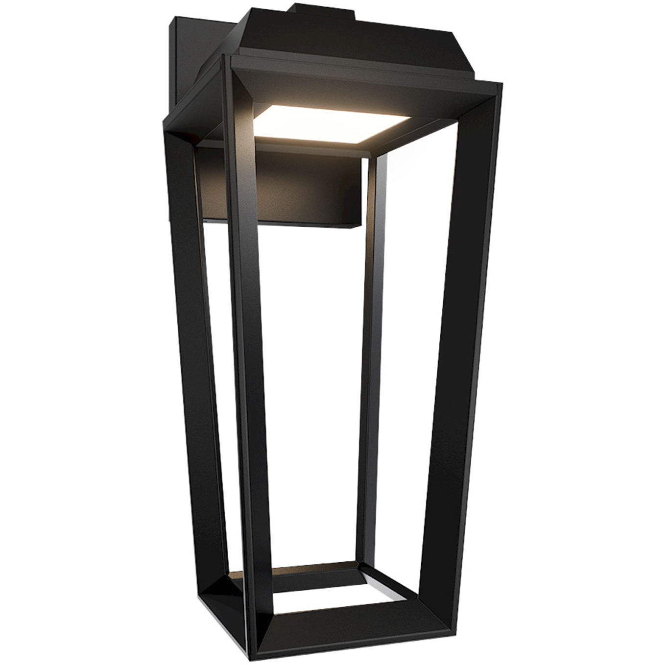 Levee LED 16.13 inch Black Outdoor Wall Light, dweLED