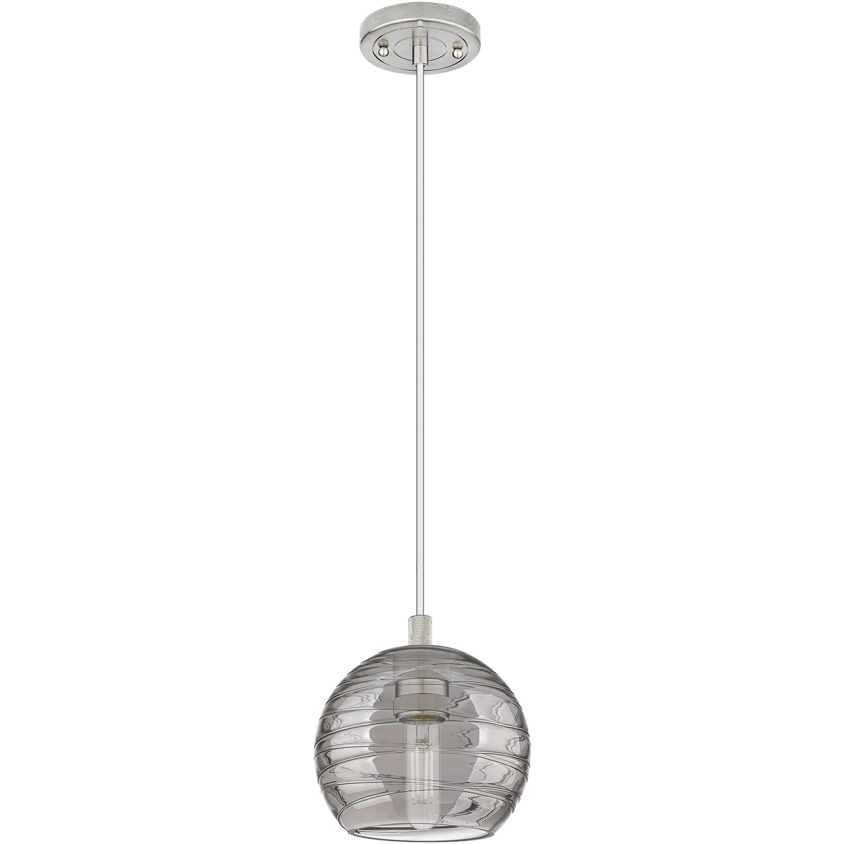 Crown Point 1 Light 5.88 inch Satin Nickel Pendant Ceiling Light