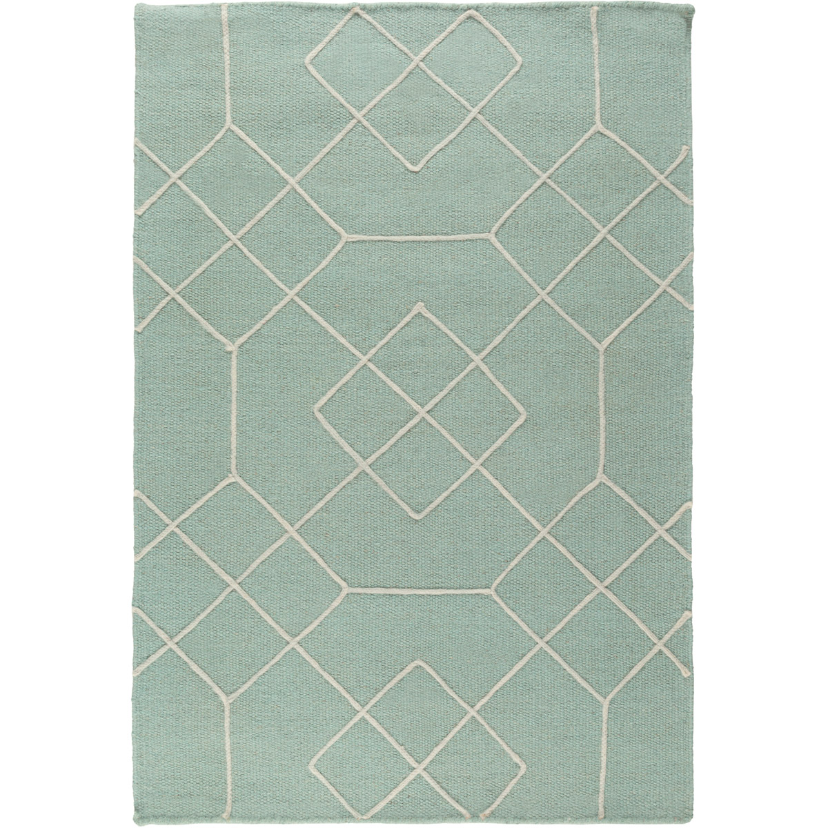 Seabrook 36 X 24 inch Seafoam, Khaki Rug