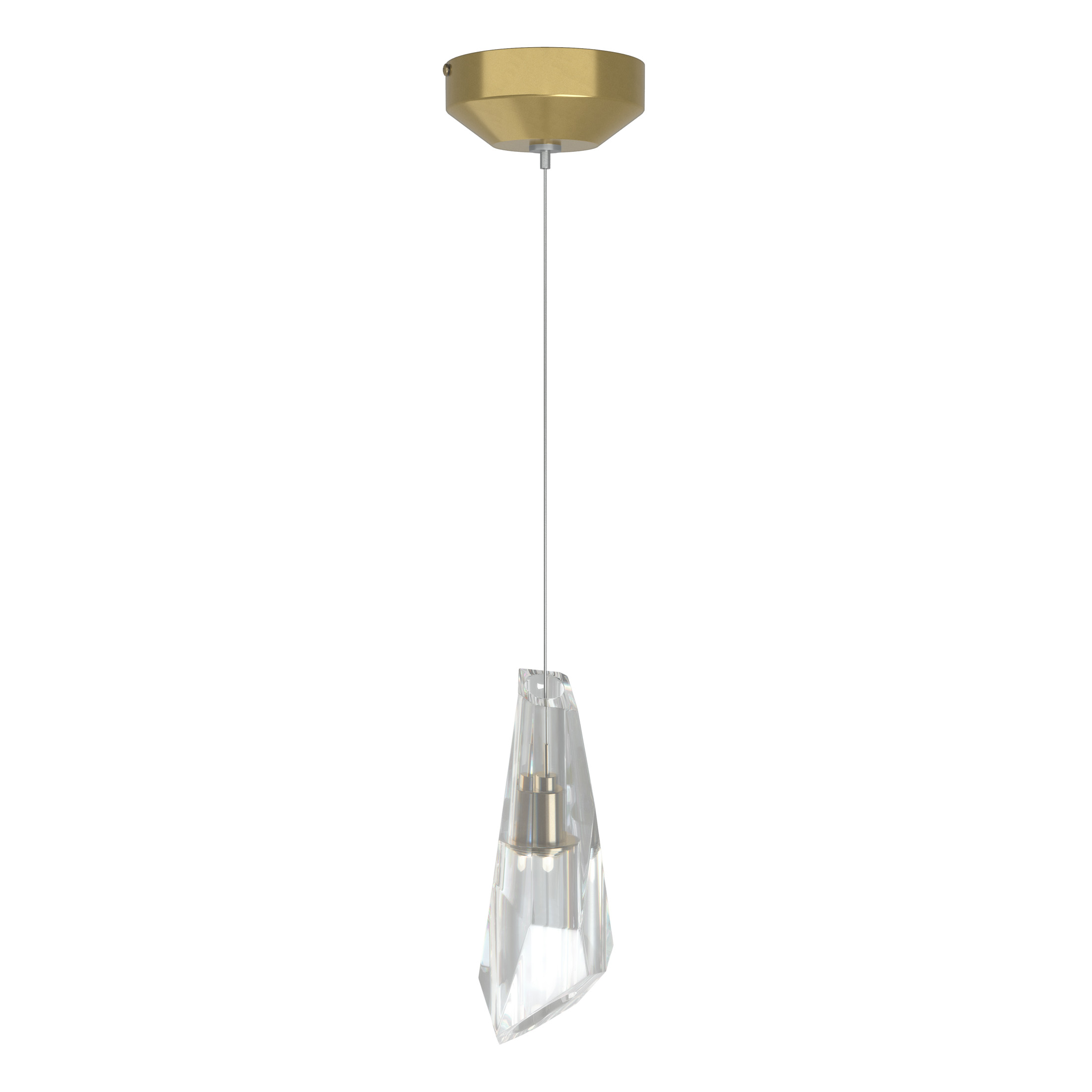 Luma 1 Light 4 inch Modern Brass Mini Pendant Ceiling Light
