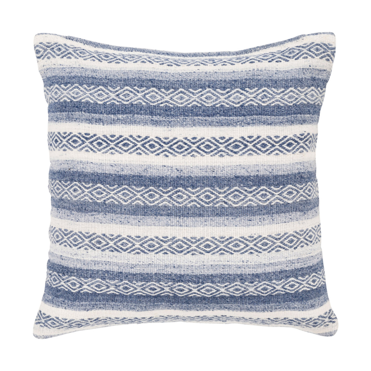Hampden 20 X 20 inch Navy/Denim/White Pillow Cover, Square