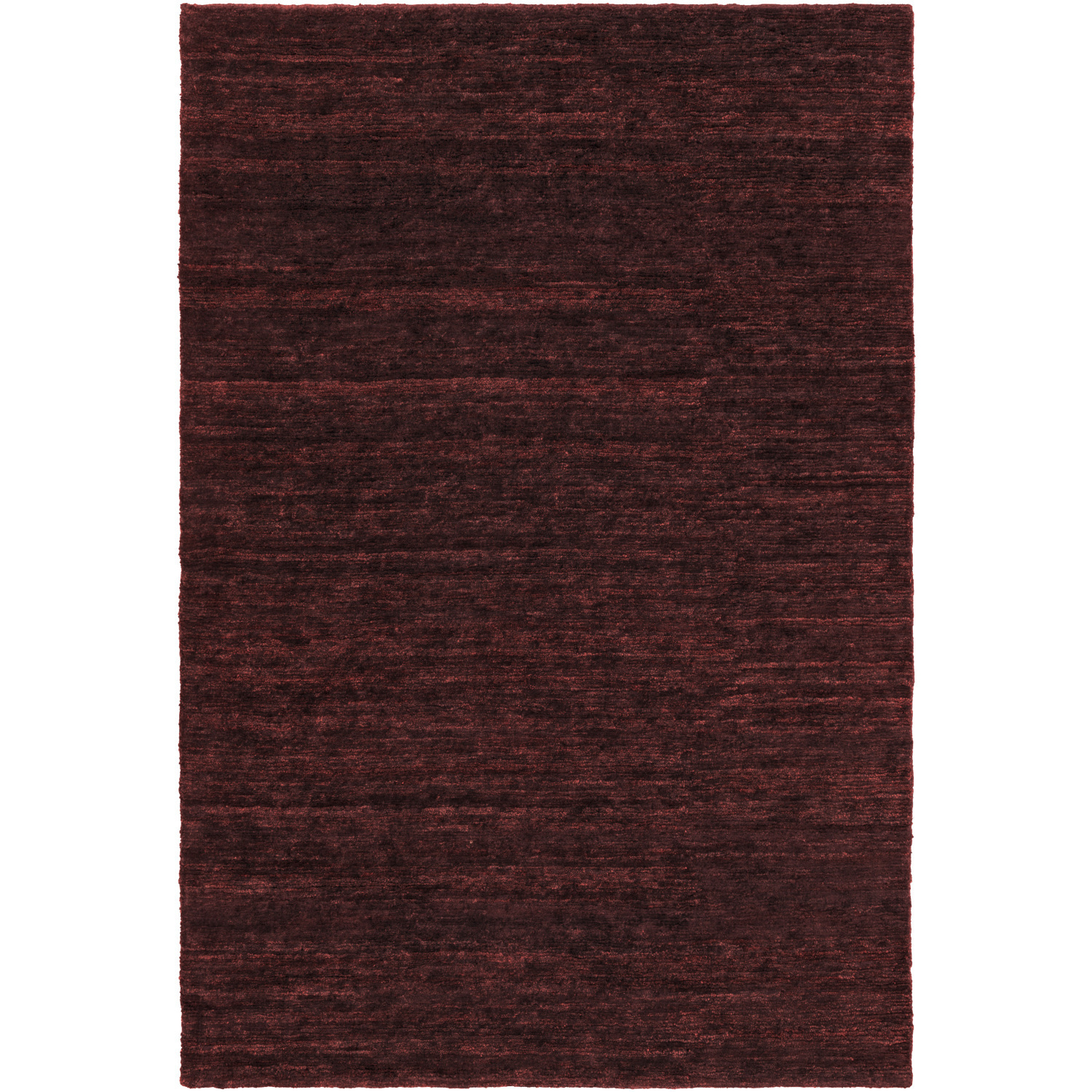 Crusoe 63 X 39 inch Burgundy Handmade Rug