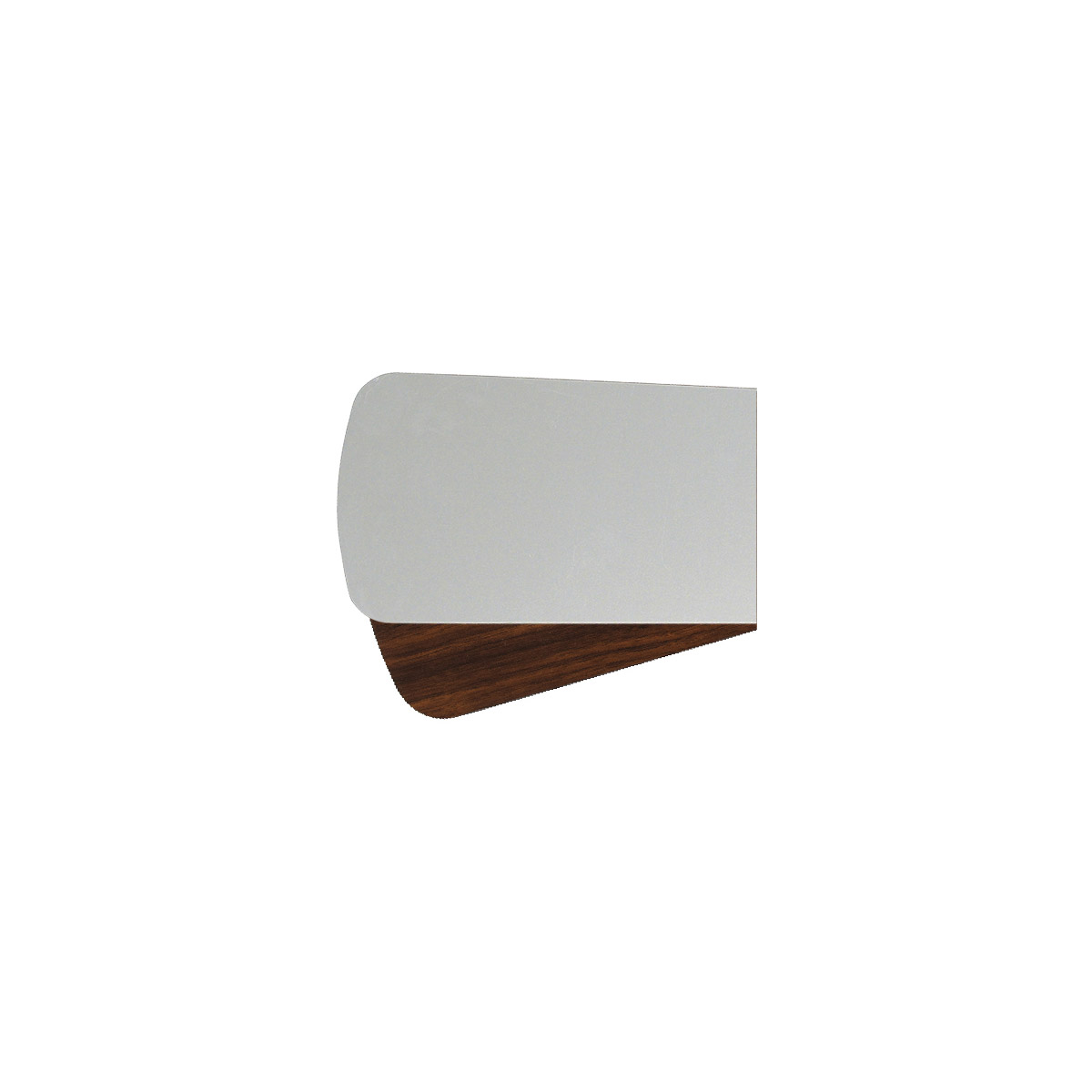 Fort Worth Satin Nickel/Walnut Set of 5 Fan Blades, Set of 5
