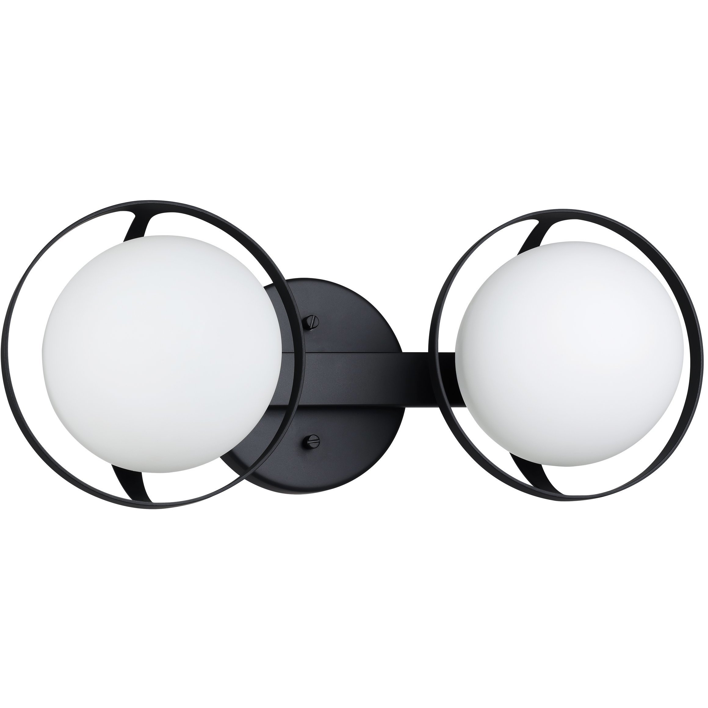 Parker 2 Light 16 inch Matte Black Vanity Light Wall Light